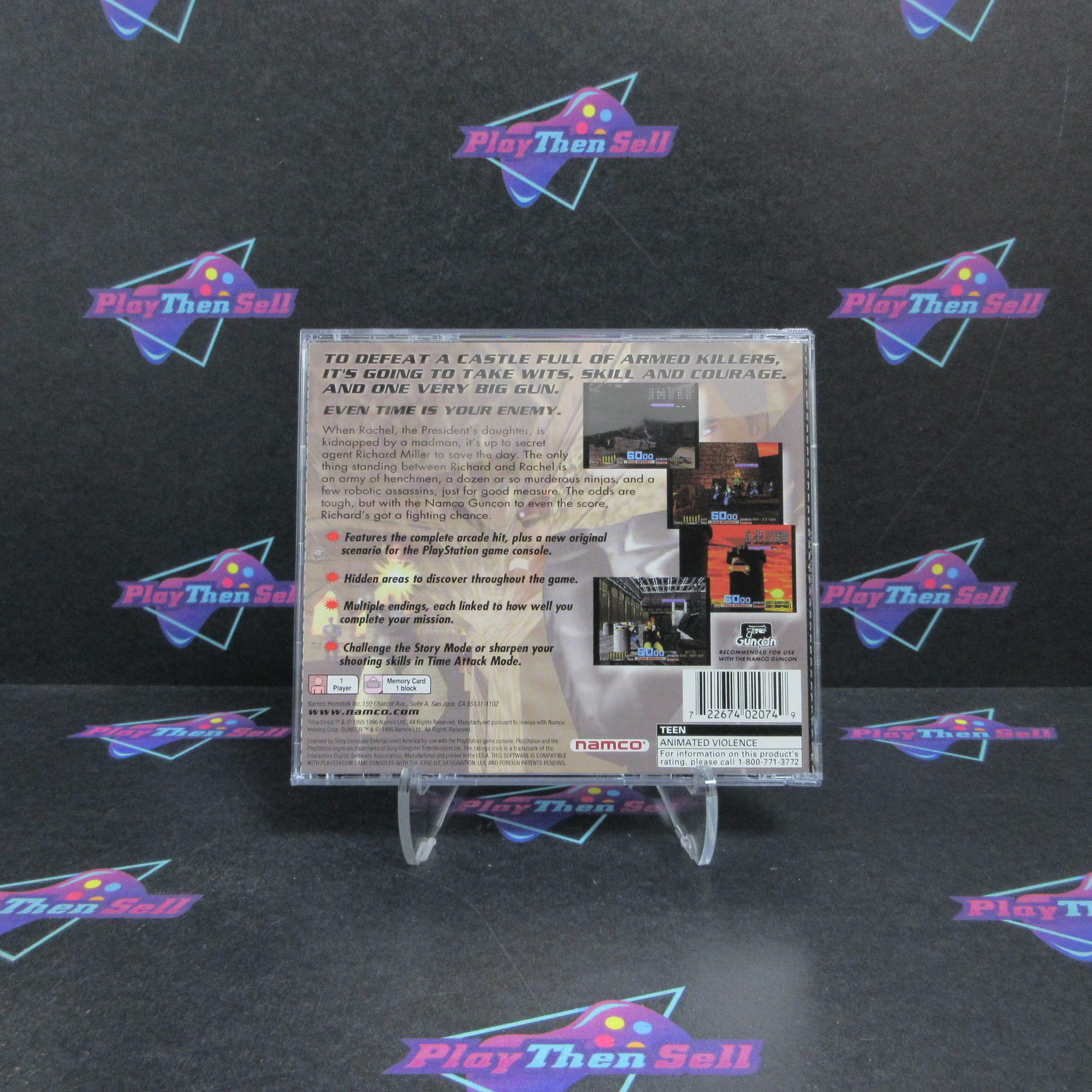 Time Crisis PS1 PlayStation 1 + Reg Card Complete - Excellent