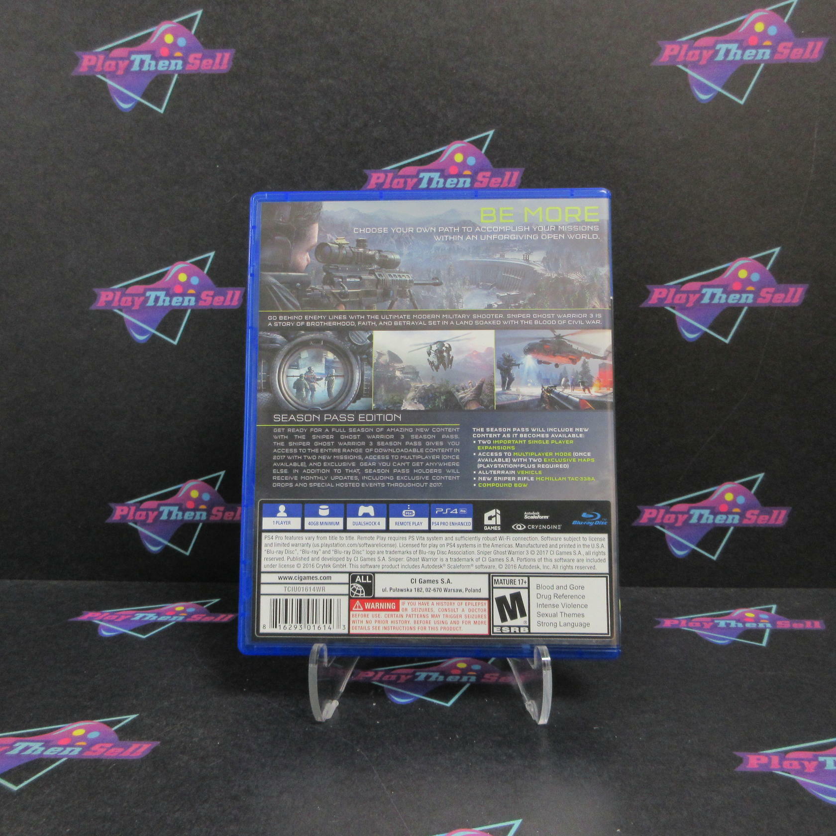 Sniper Ghost Warrior 3 Season Pass Edition PS4 PlayStation 4 - Excellent