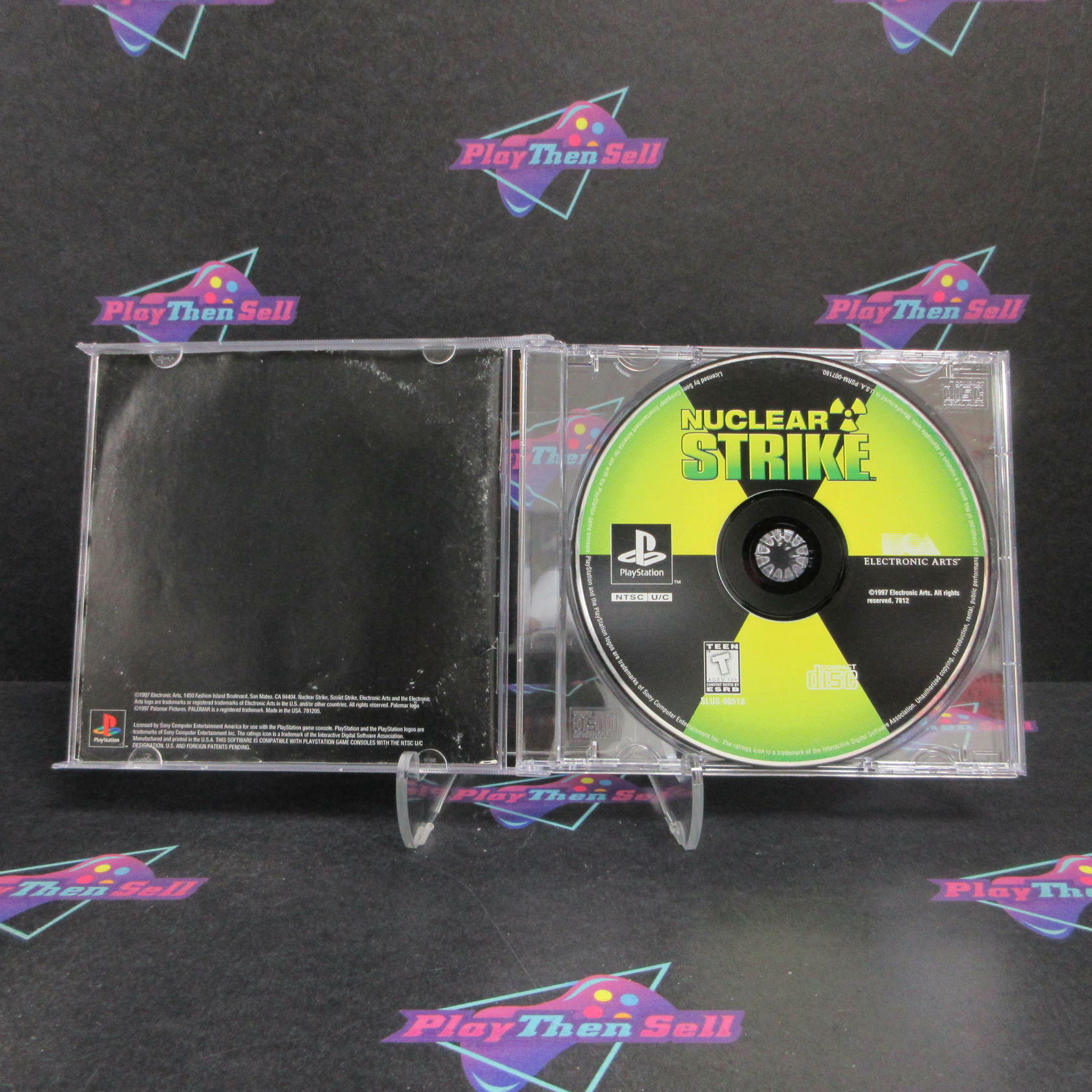 Nuclear Strike PS1 PlayStation 1 AD No Back Art - Very Good