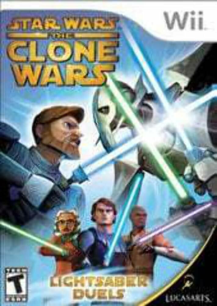 Star Wars the Clone Wars Lightsaber Duels Nintendo Wii Complete - Excellent