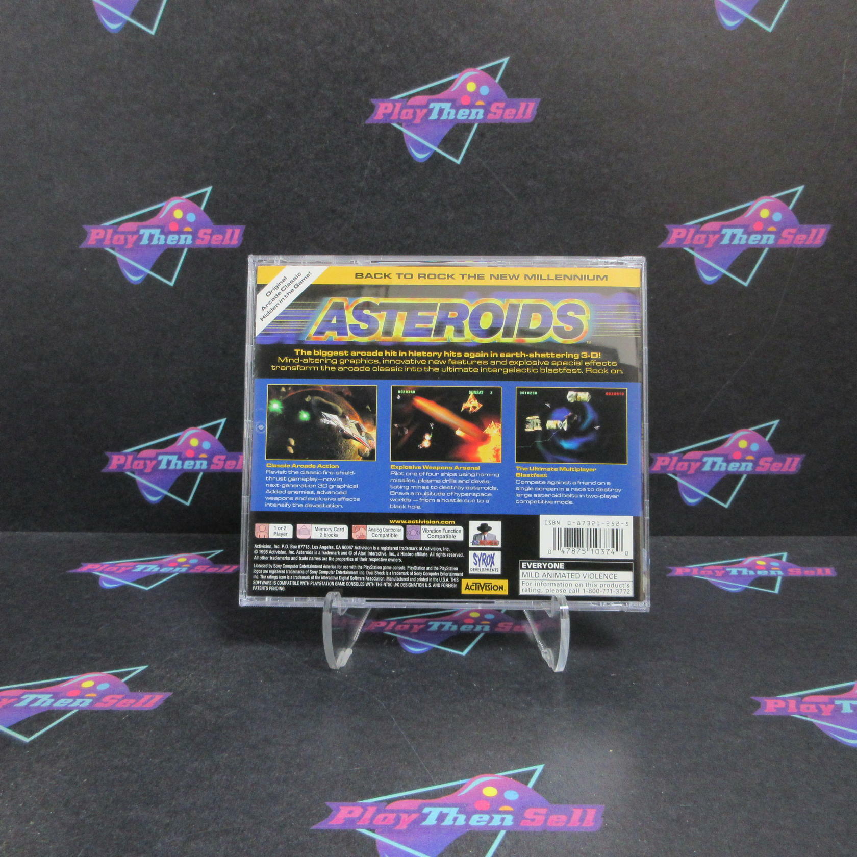 Asteroids PS1 PlayStation 1 + Reg Complete - Excellent