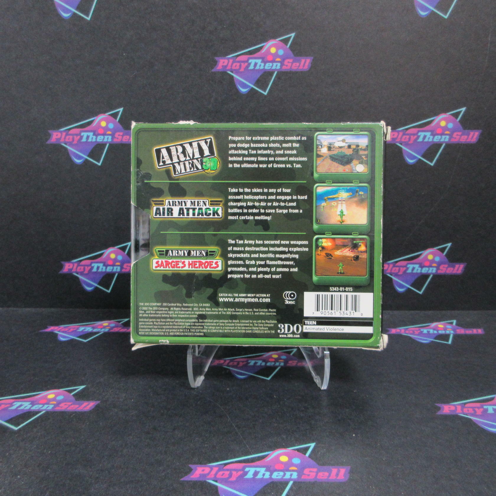 Army Men Gold Collectors Edition PS1 PlayStation 1 Complete - Excellent