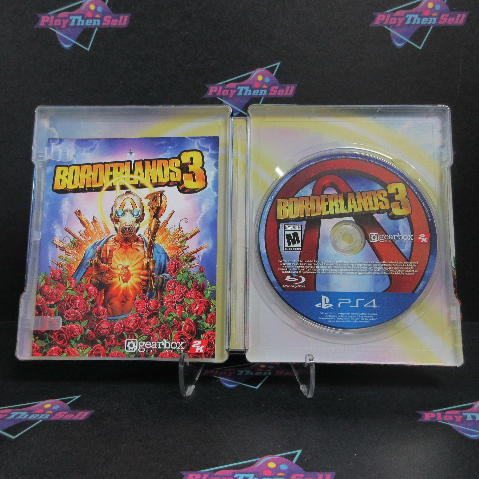 Borderlands 3 Super Deluxe Edition Steelbook PS4 PlayStation 4 + Sleeve - Like New