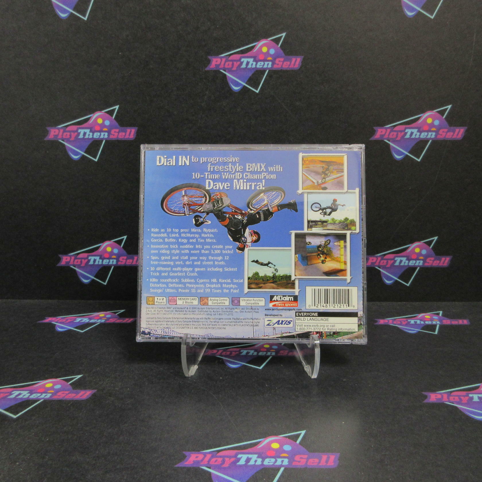 Dave Mirra Freestyle BMX PS1 PlayStation 1 + Reg Card Complete - Excellent