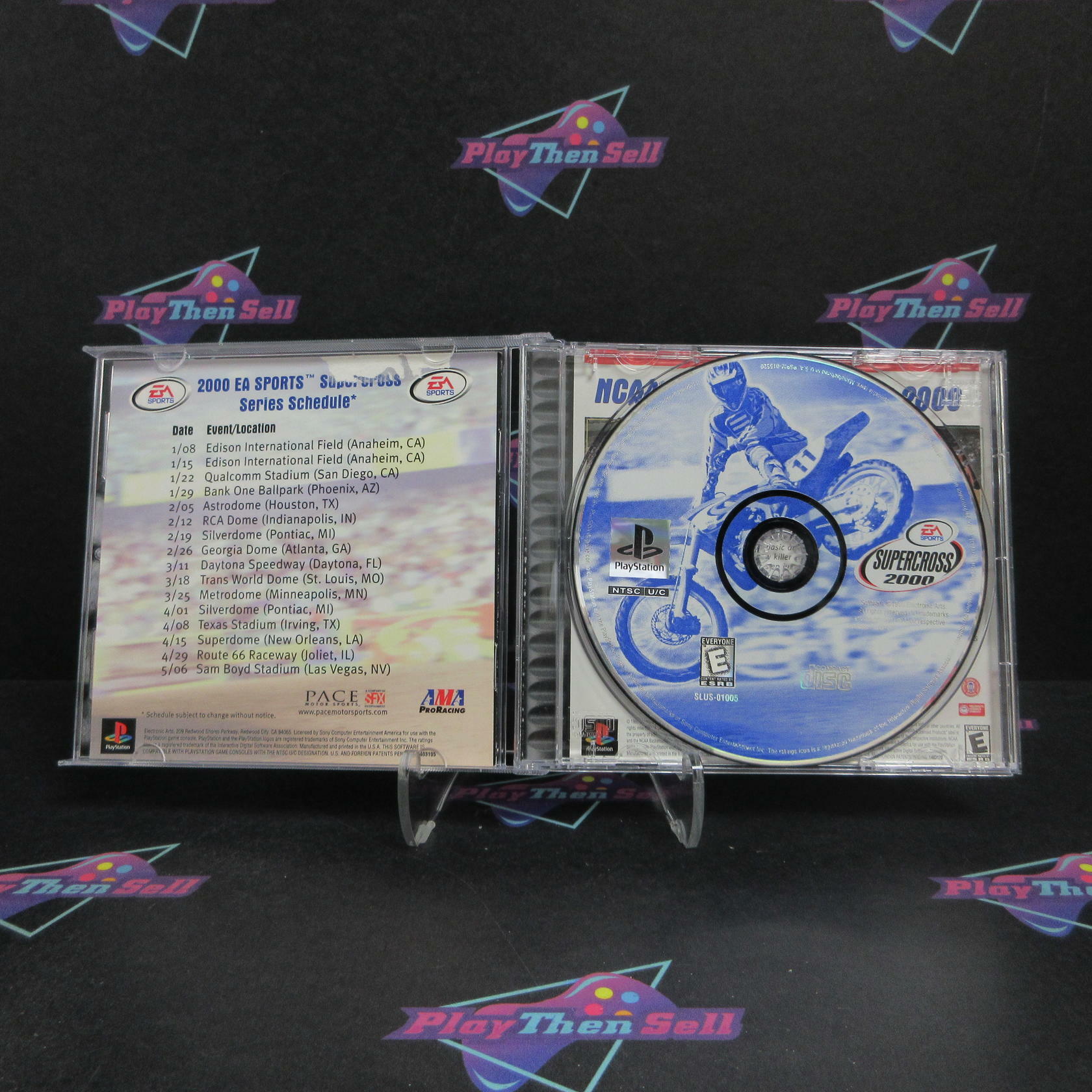 Supercross 2000 PS1 PlayStation 1 MD Complete CIB - Very Good