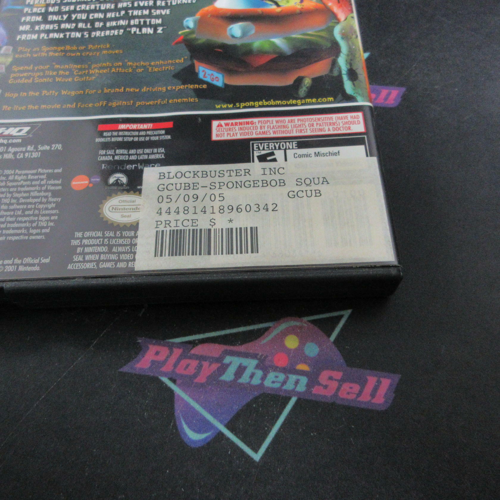 The SpongeBob SquarePants Movie Nintendo GameCube AD/NM - Very Good