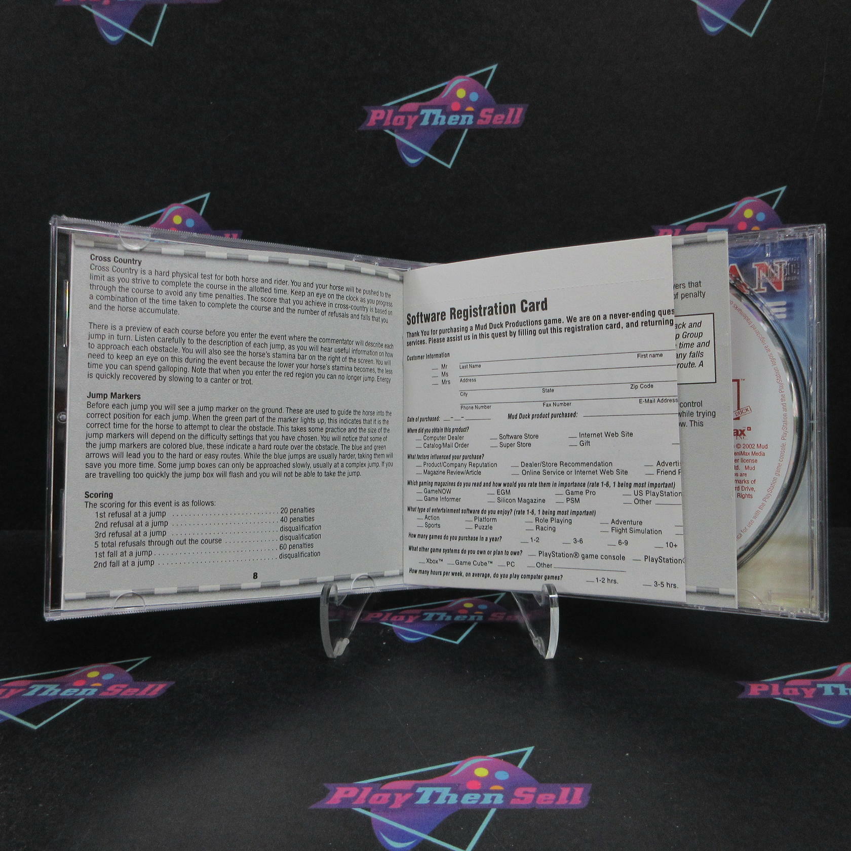 Equestrian Showcase PS1 PlayStation 1 + Reg Card Complete - Excellent