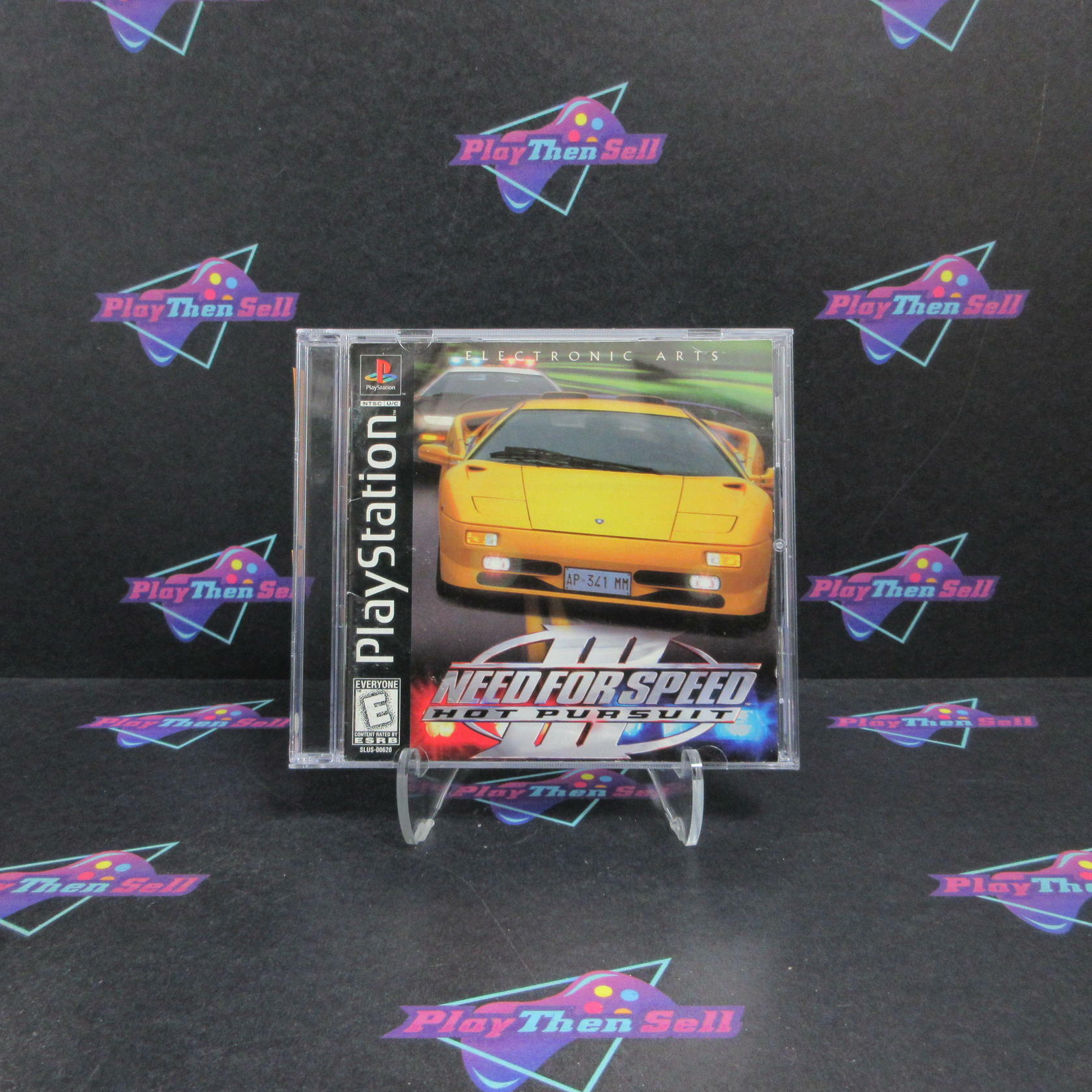 Need for Speed 3 Hot Pursuit PS1 PlayStation 1 No Back Art + Reg Card - Very Good