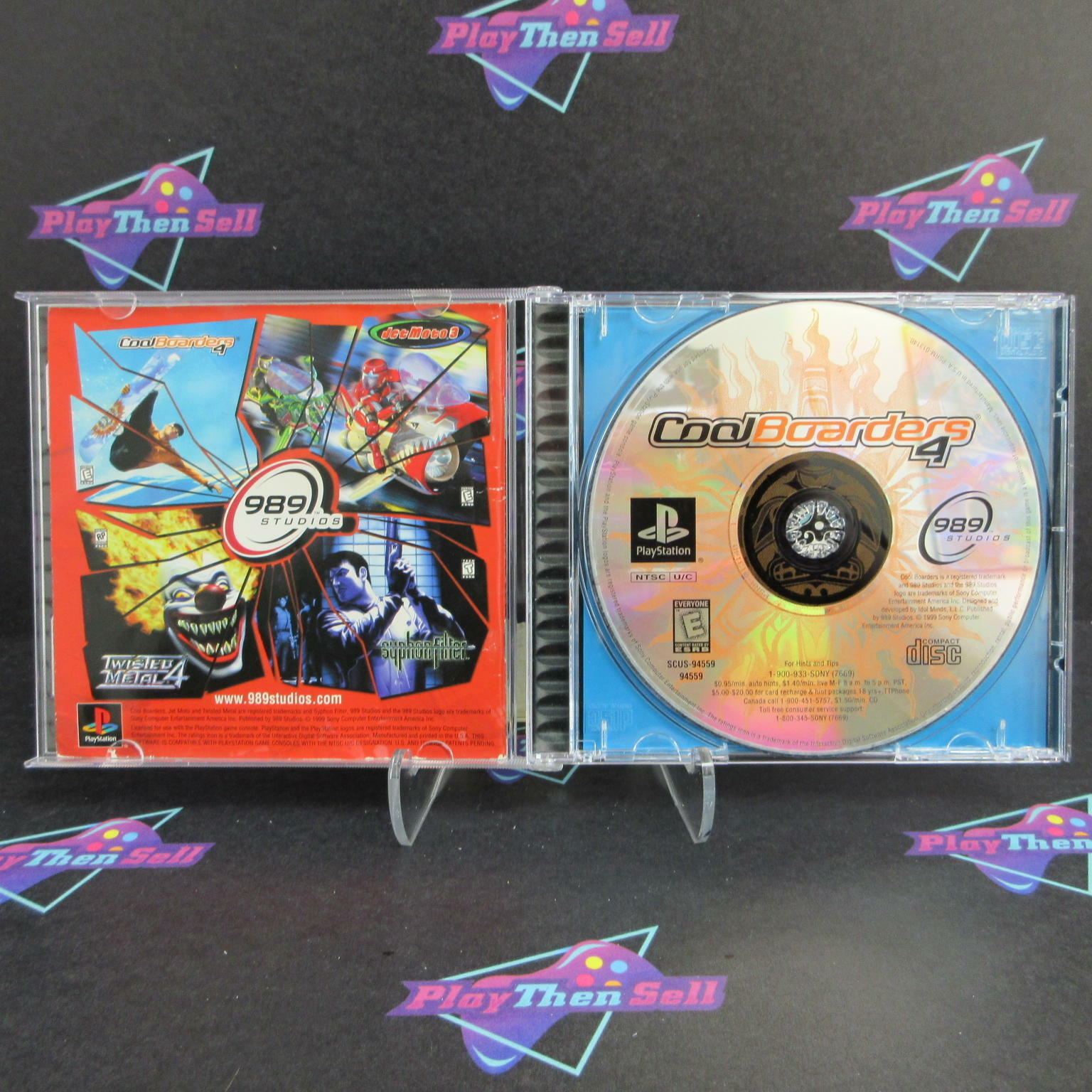 Cool Boarders 4 PS1 PlayStation 1 + Reg Card Complete - Excellent