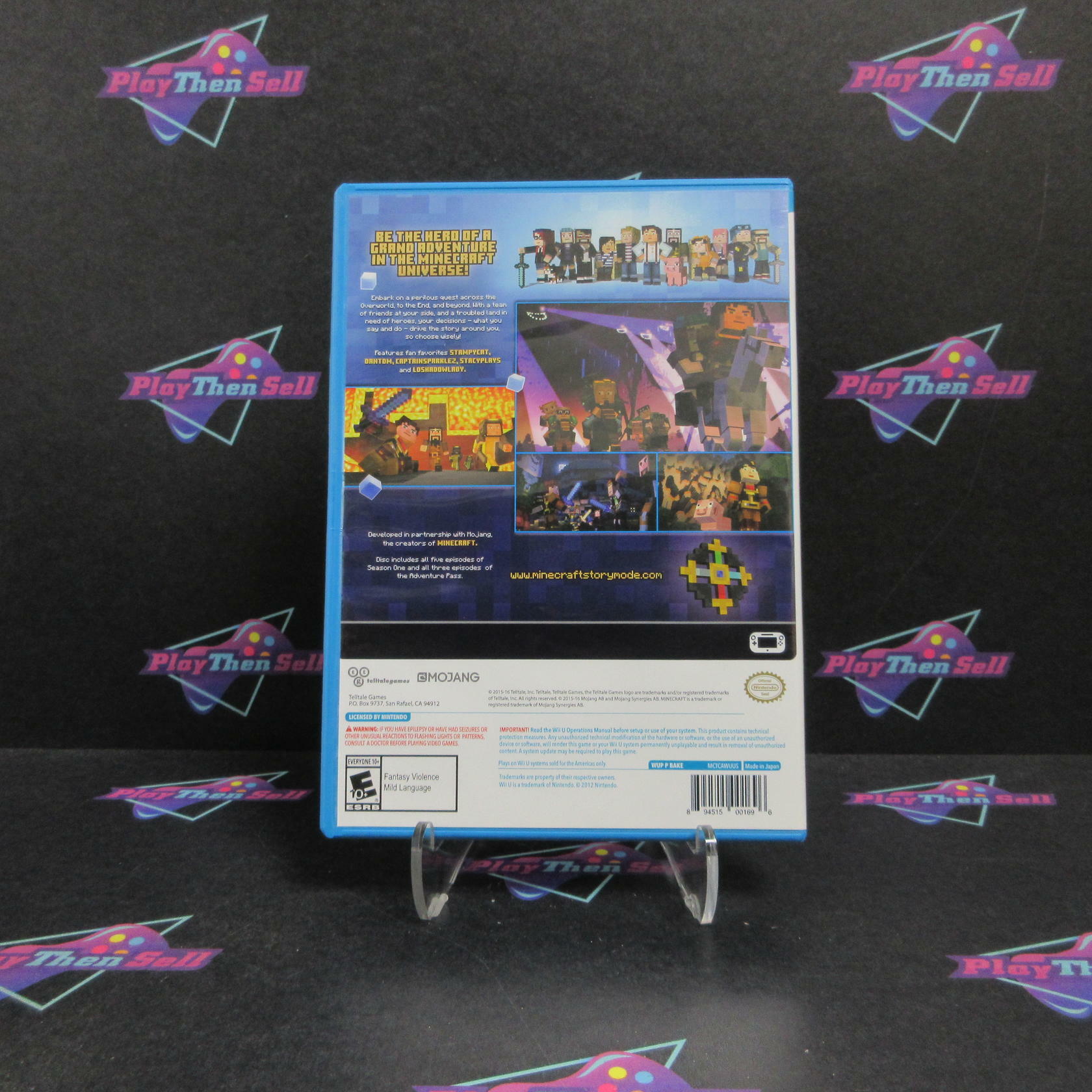 Minecraft Story Mode The Complete Adventure Nintendo Wii U Complete - Refurbished