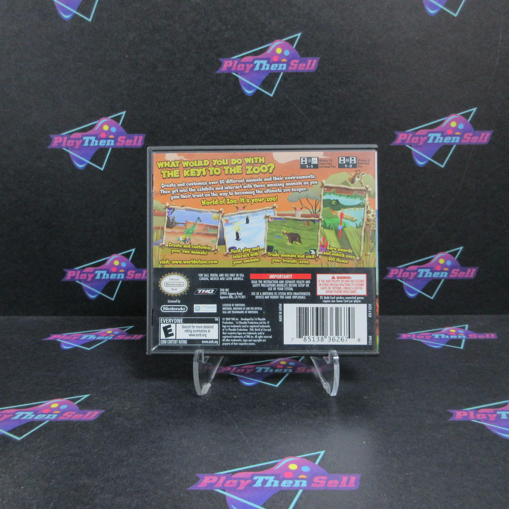 World of Zoo Nintendo DS Complete - Excellent
