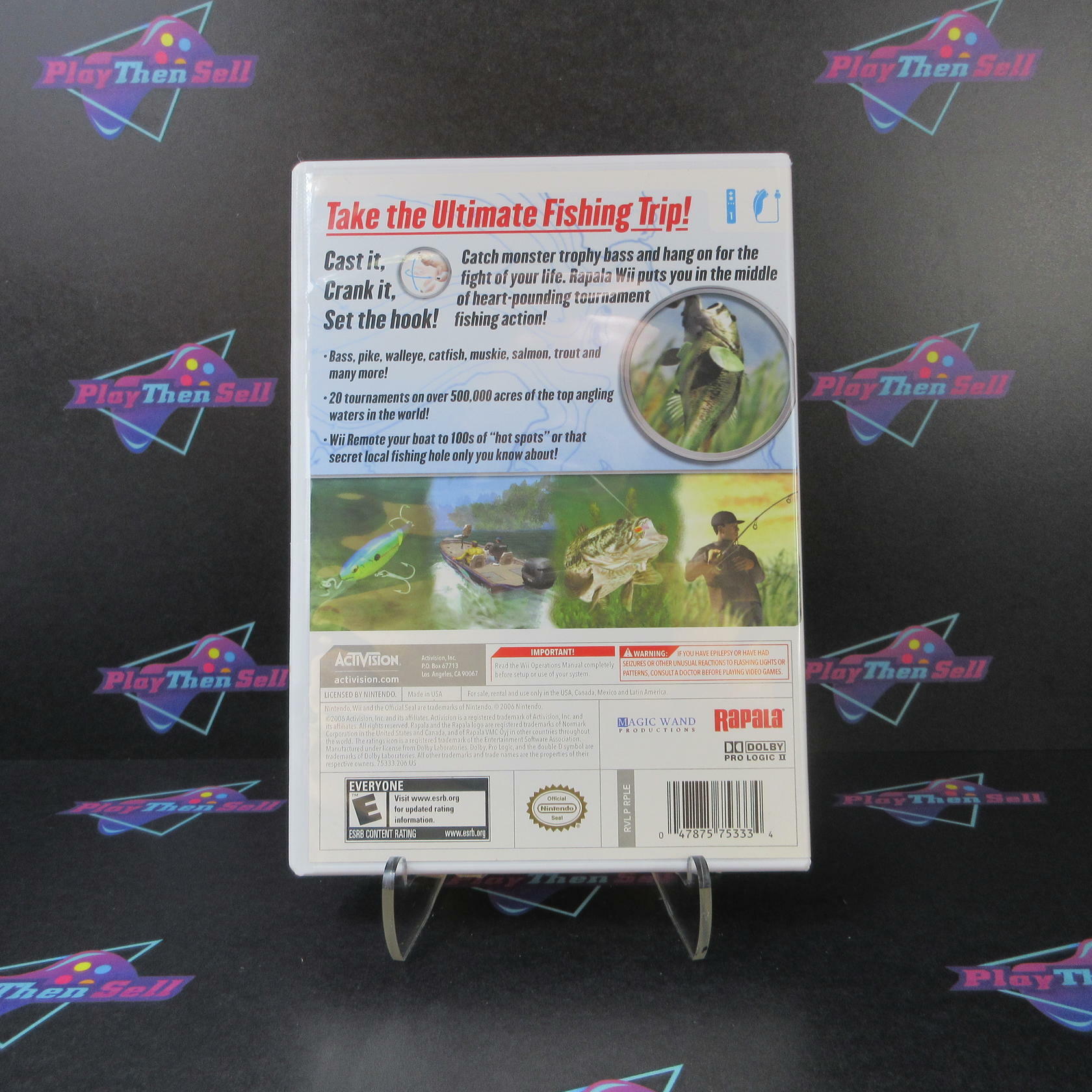 Rapala Tournament Fishing Nintendo Wii Complete - Excellent