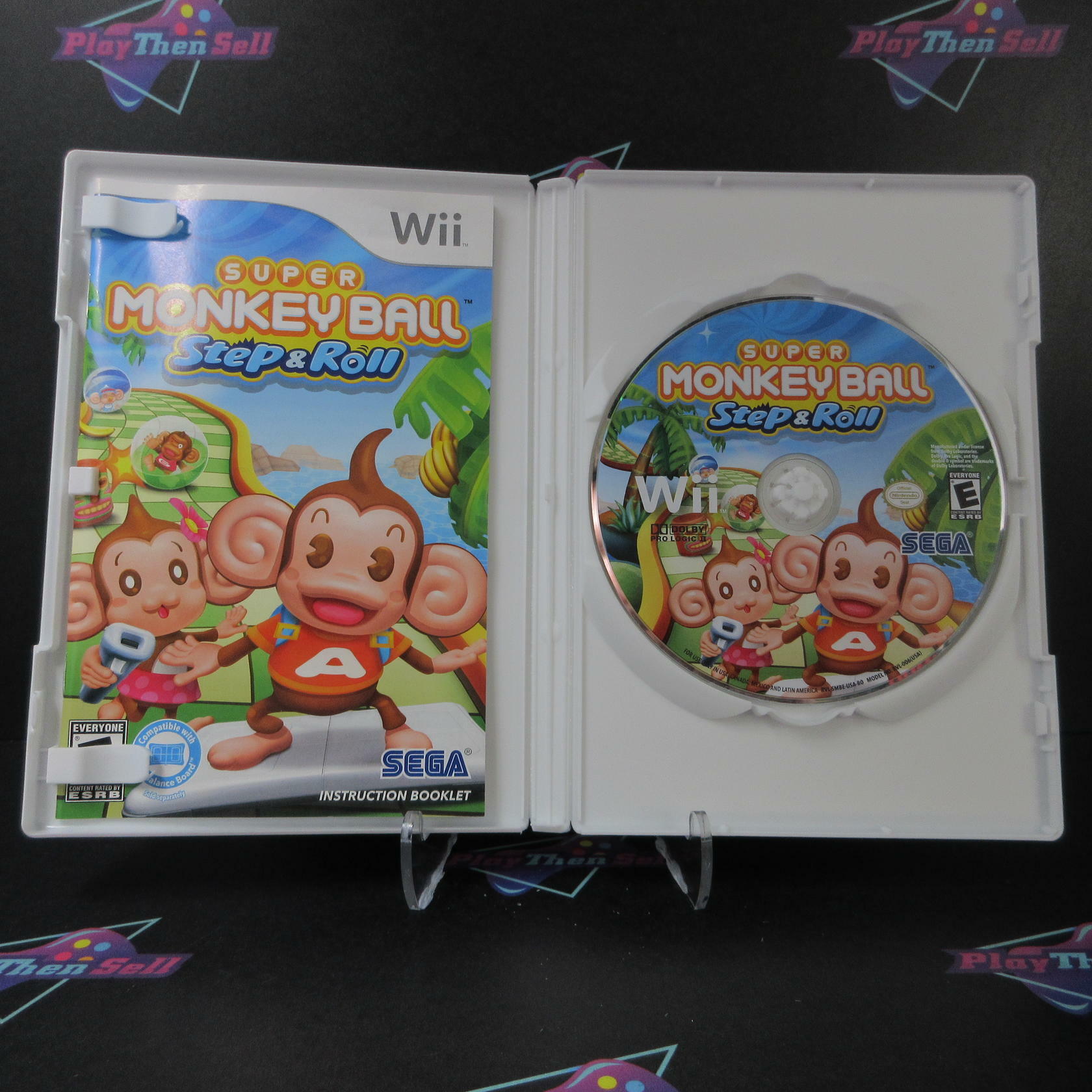 Super Monkey Ball Step & Roll Nintendo Wii Complete - Excellent