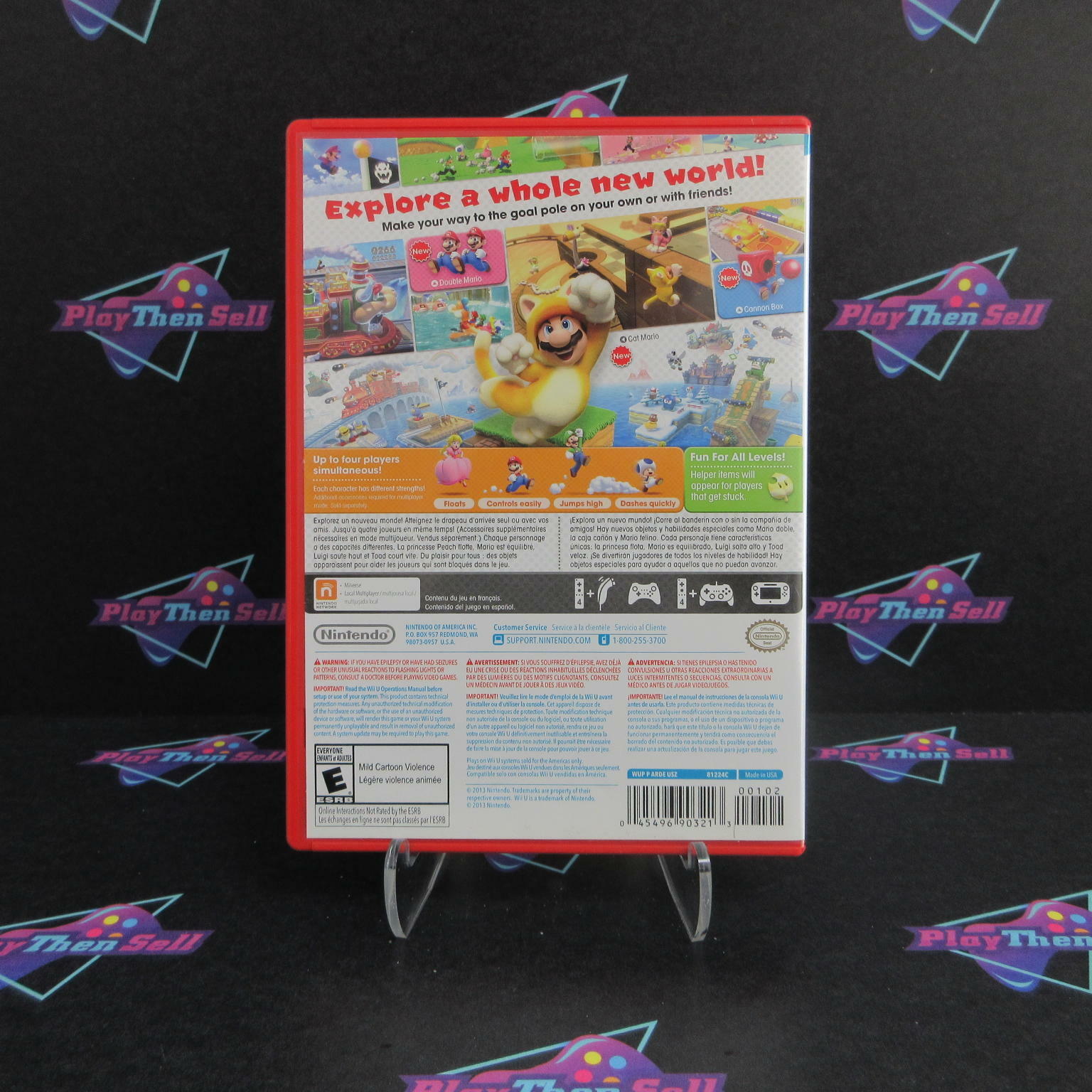 Super Mario 3D World Nintendo Wii U Complete - Refurbished