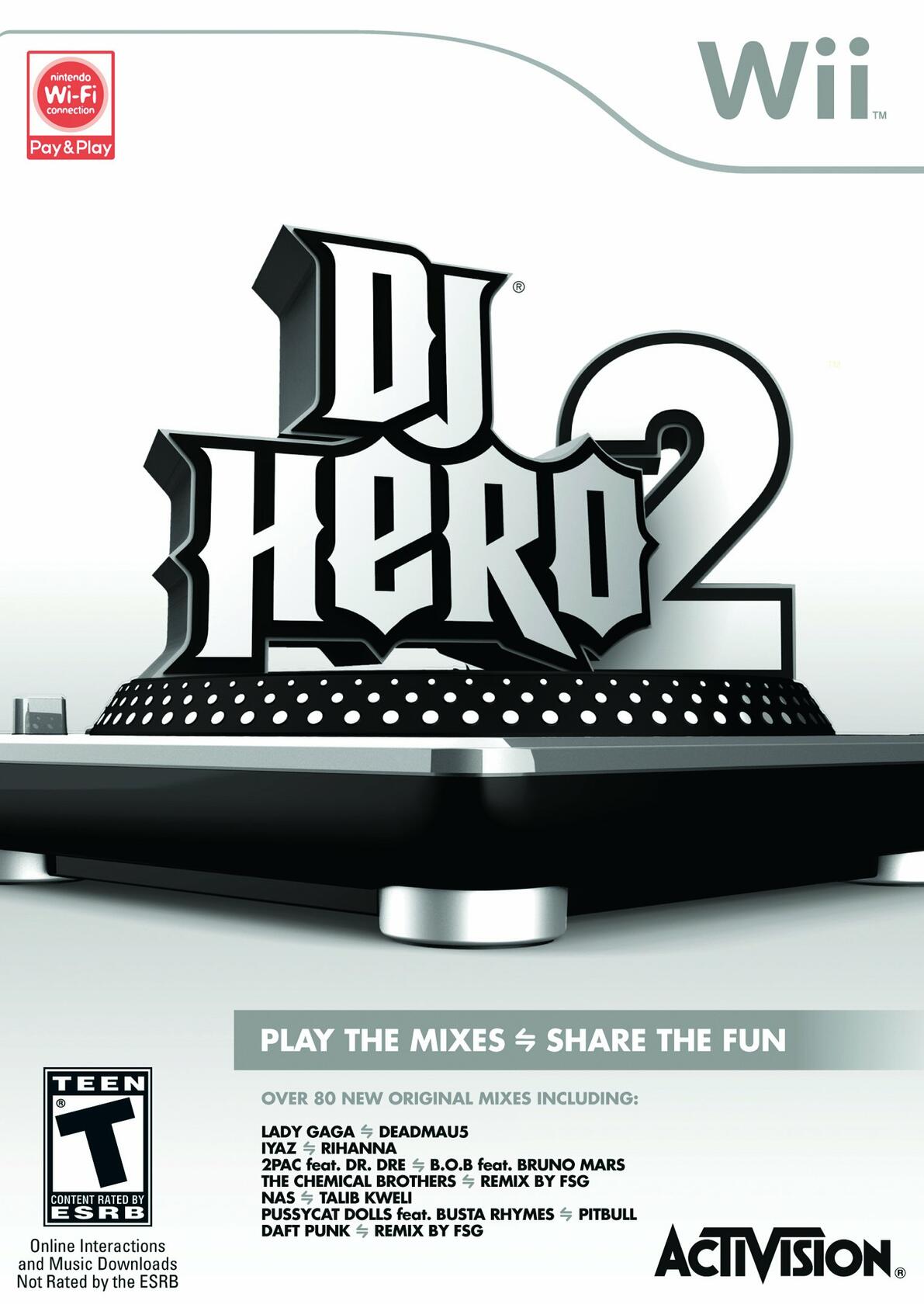 DJ Hero 2 Nintendo Wii Complete - Excellent