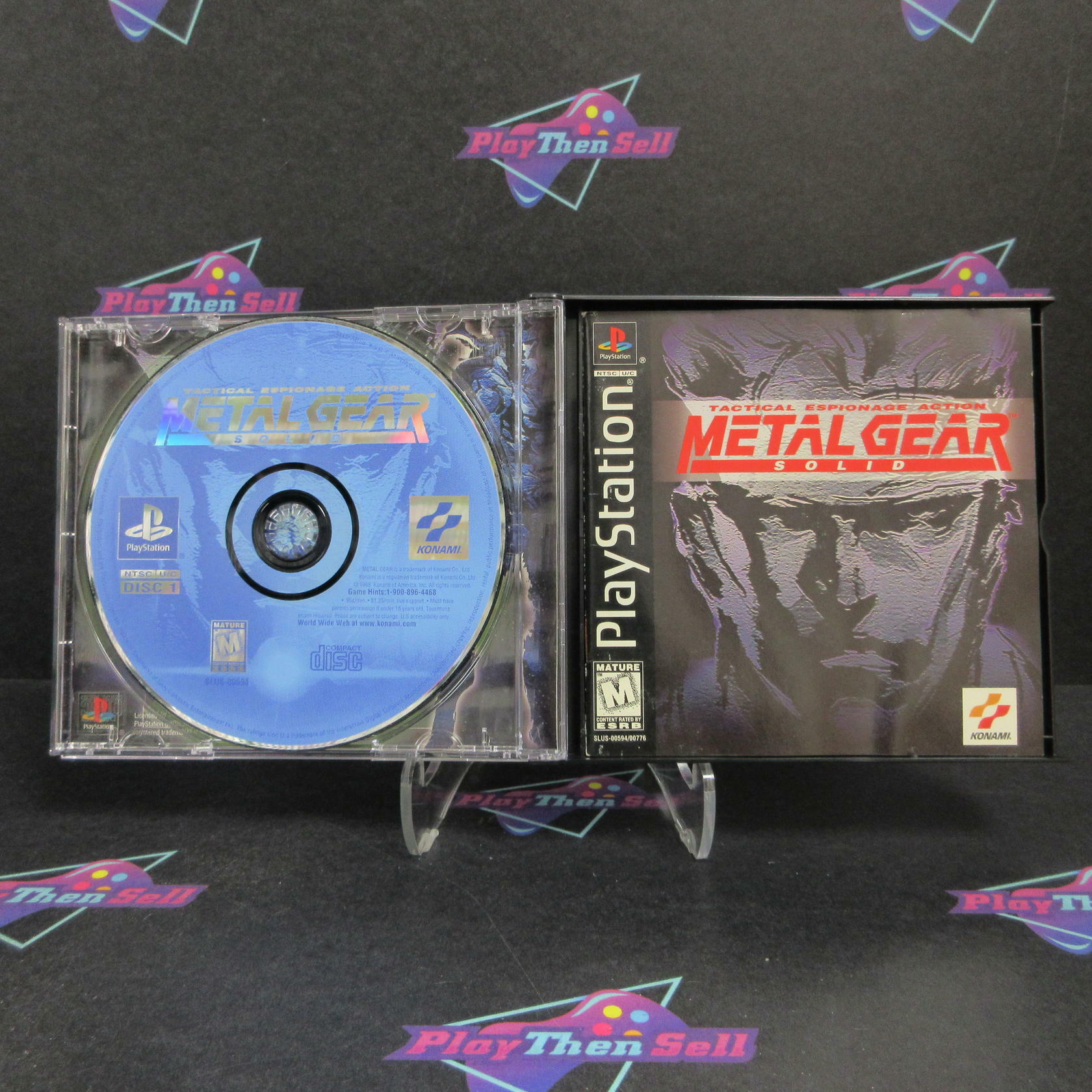 Metal Gear Solid PS1 PlayStation 1 + Reg Card Complete - Excellent