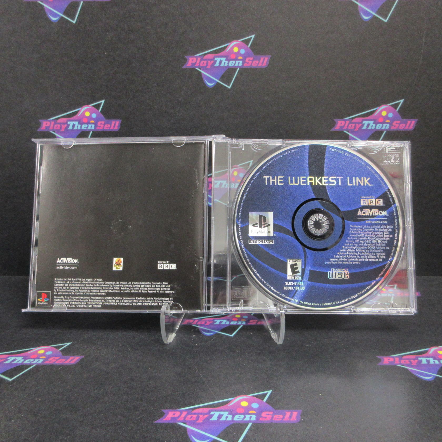 The Weakest Link PS1 PlayStation 1 AD + Reg Card No Back Art - Very Good