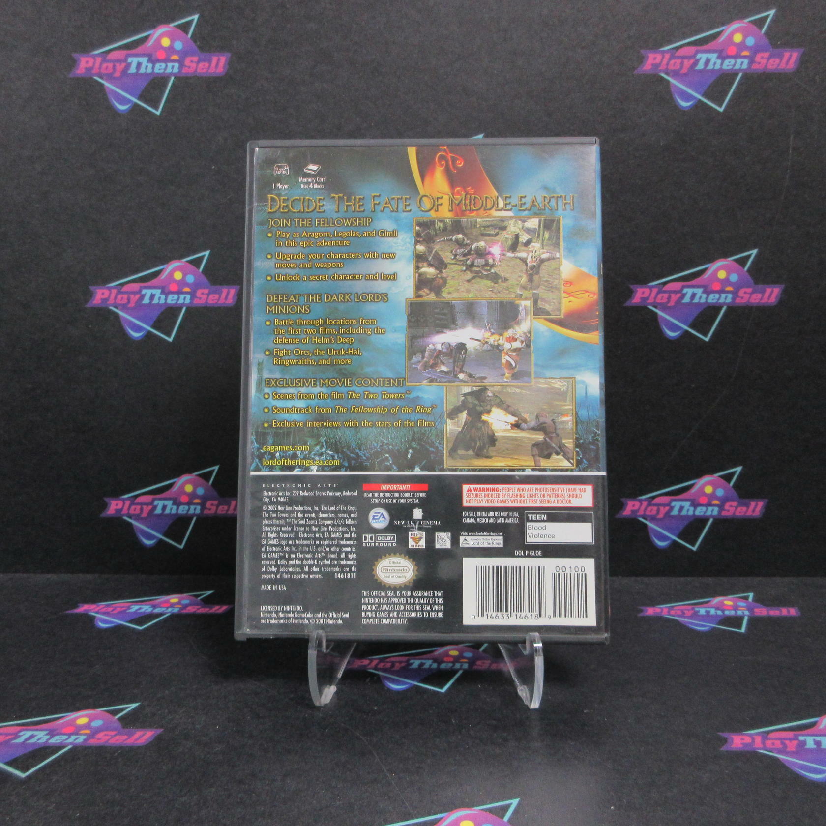 Lord of the Rings The Two Towers Nintendo GameCube AD/DD/NM - Very Good