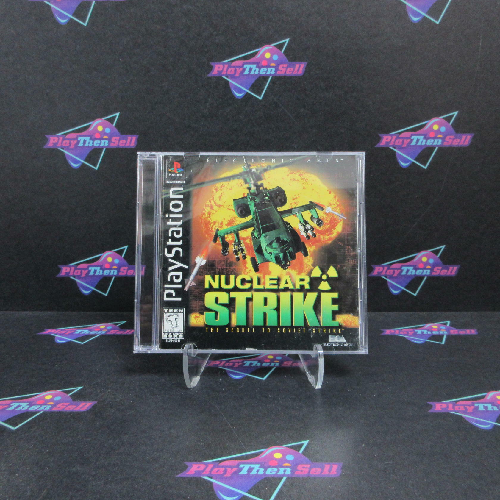 Nuclear Strike PS1 PlayStation 1 AD No Back Art - Very Good
