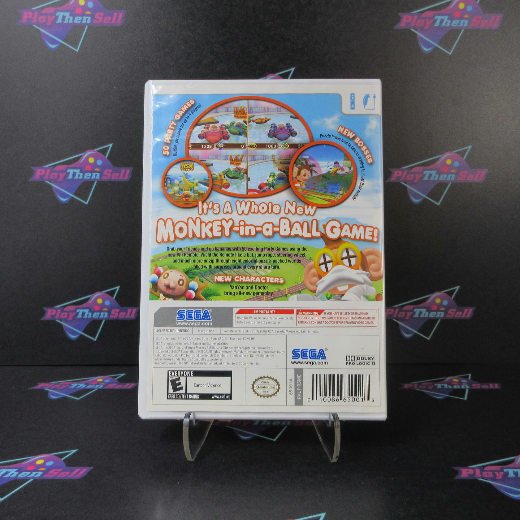Super Monkey Ball Banana Blitz Nintendo Wii Complete - Excellent