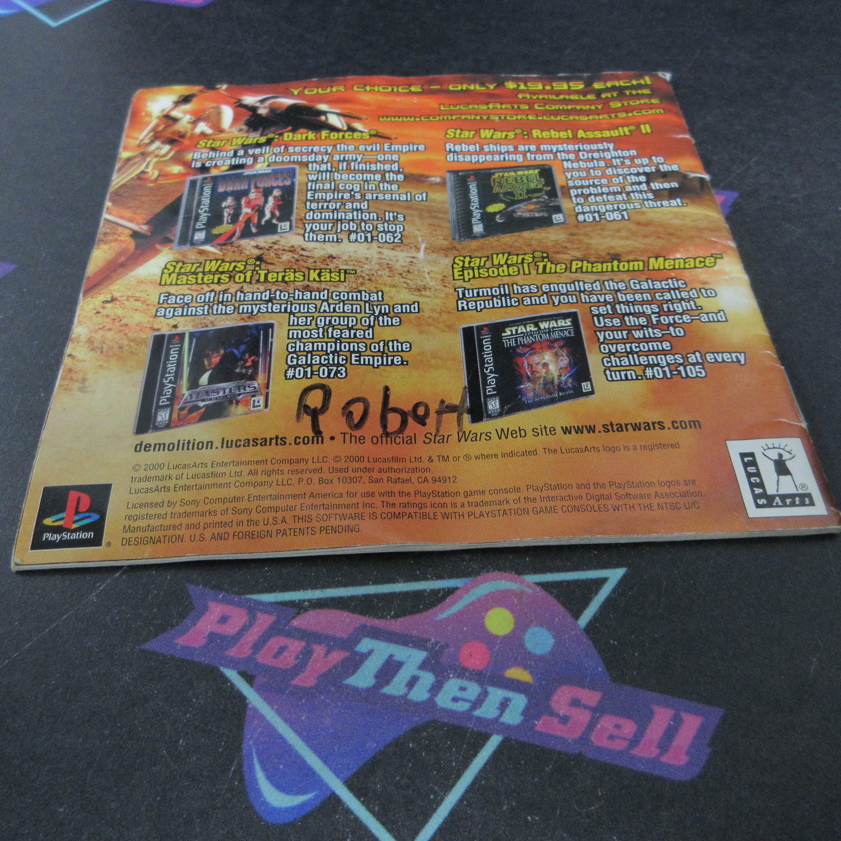 Star Wars Demolition PS1 PlayStation 1 MD Complete CIB - Very Good