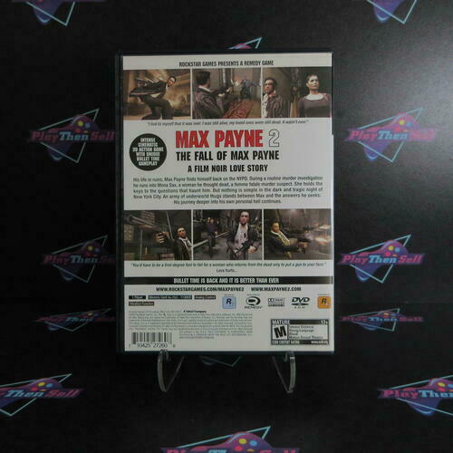 Max Payne 2 The Fall of Max Payne PS2 PlayStation 2 - Like New