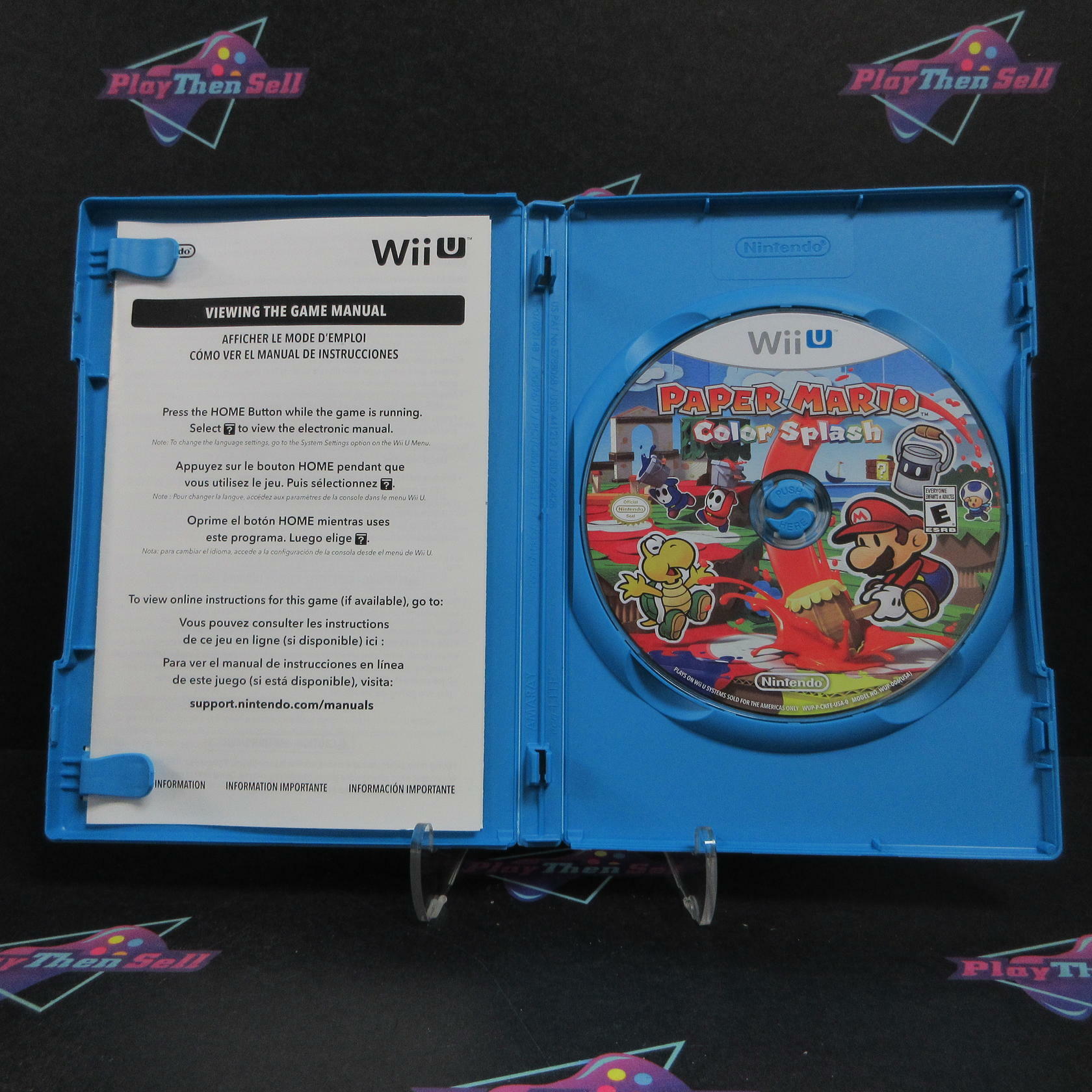 Paper Mario Color Splash Nintendo Wii U Complete - Refurbished