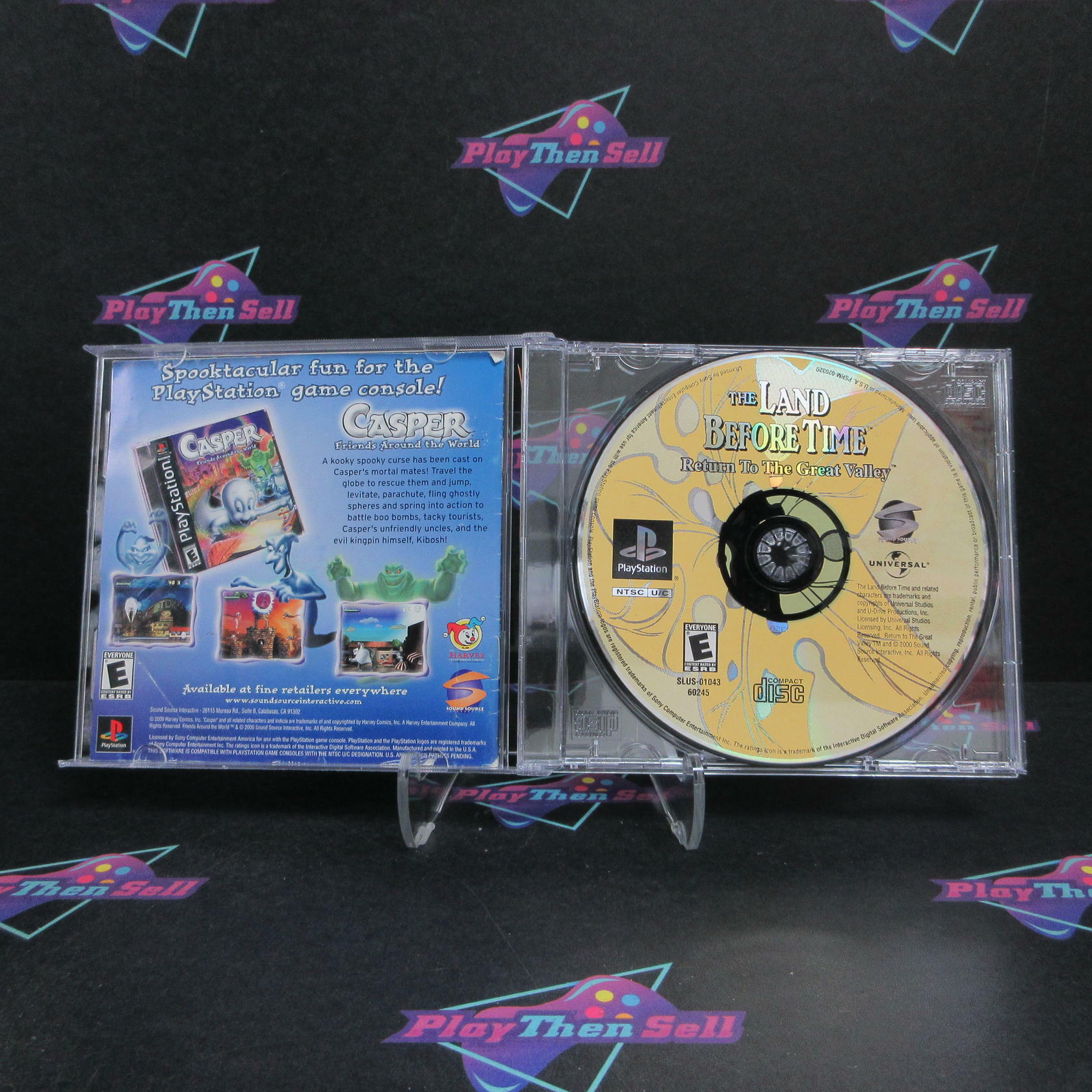 The Land Before Time Return to the Great Valley PS1 PlayStation 1 AD No Back Art - Very Good