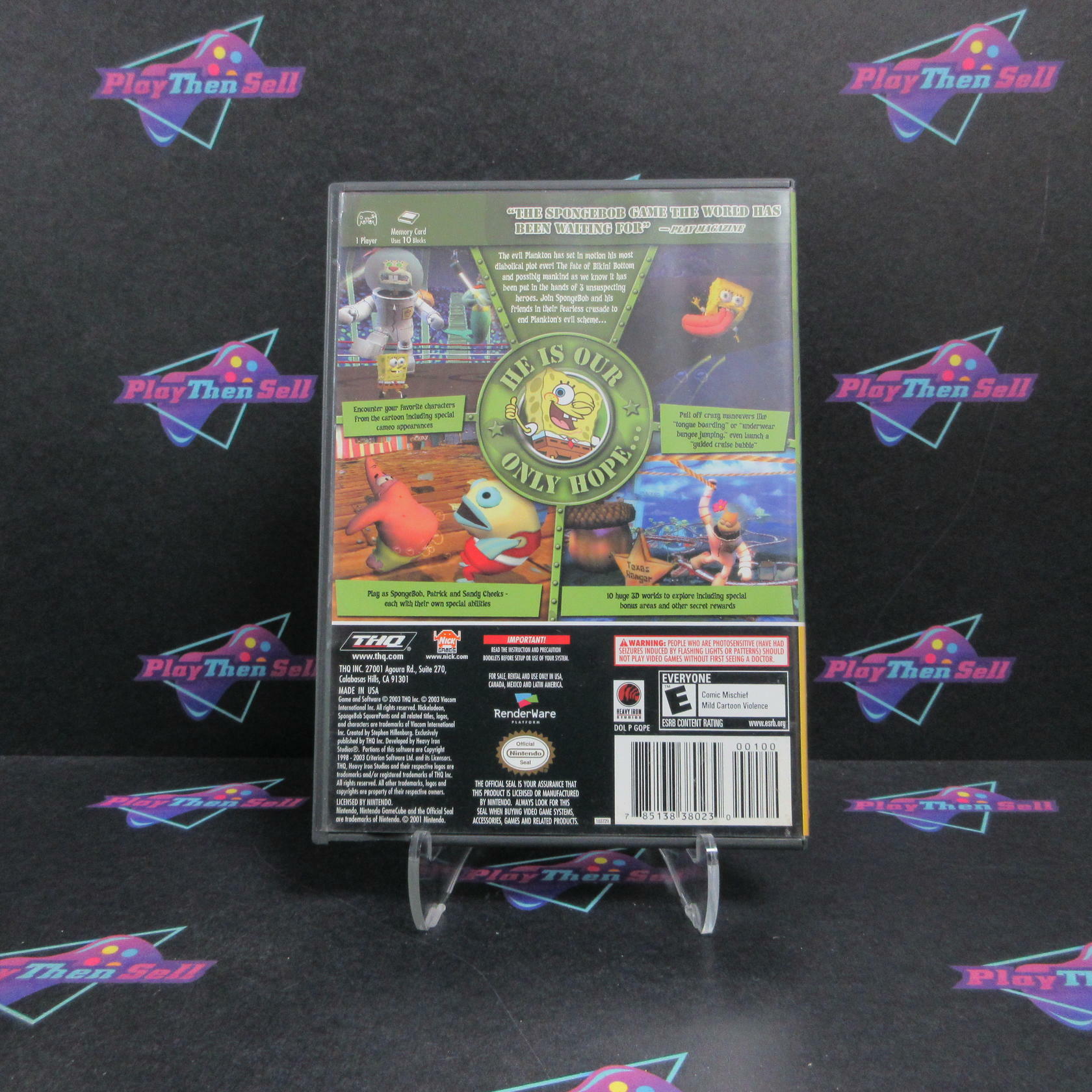 SpongeBob SquarePants Battle for Bikini Bottom Player's Choice GameCube AD/NM - Very Good