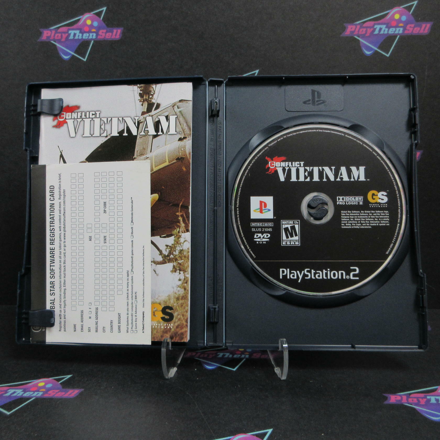 Conflict Vietnam PS2 PlayStation 2 AD + Reg Card Complete CIB - Very Good