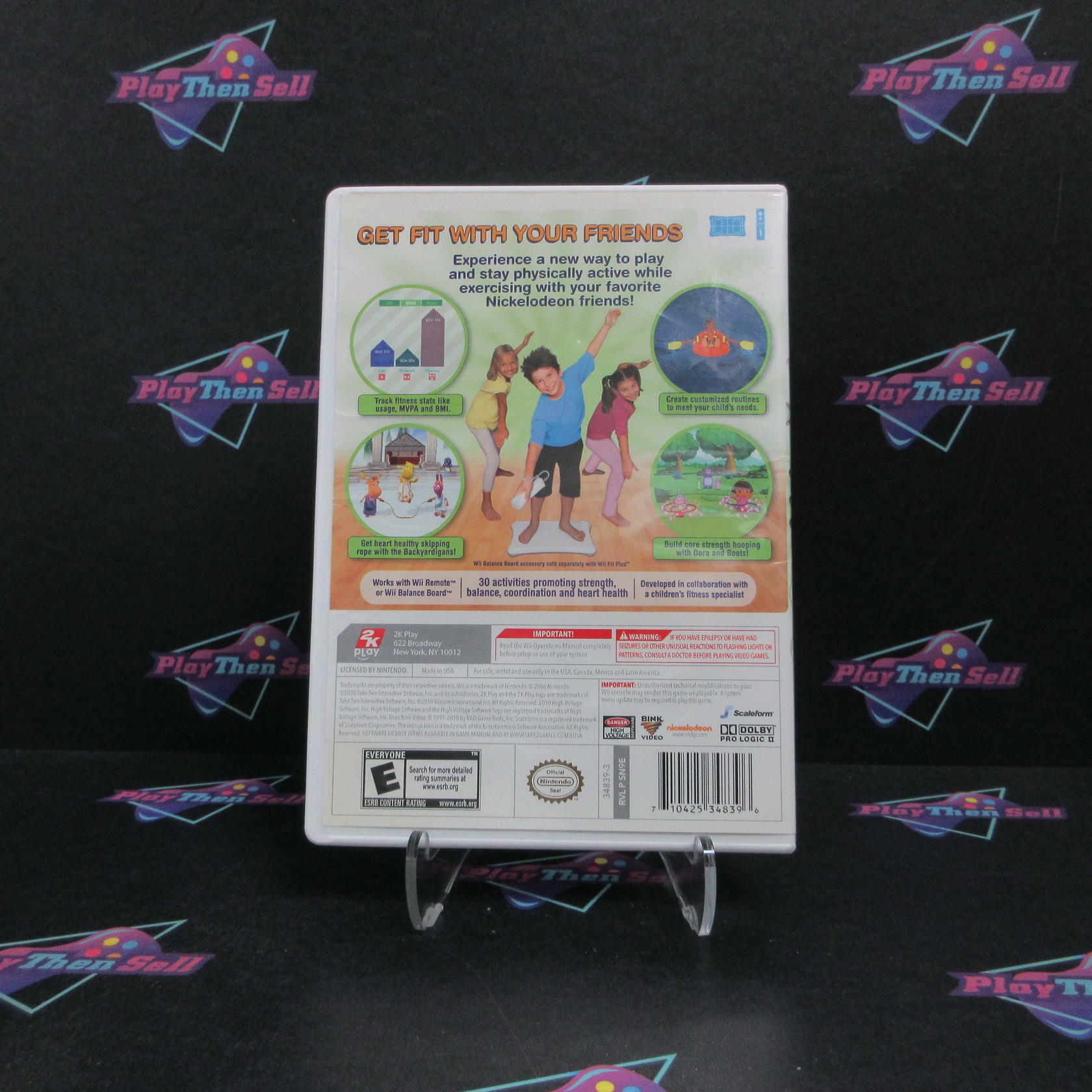Nickelodeon Fit Nintendo Wii AD/NM - Very Good