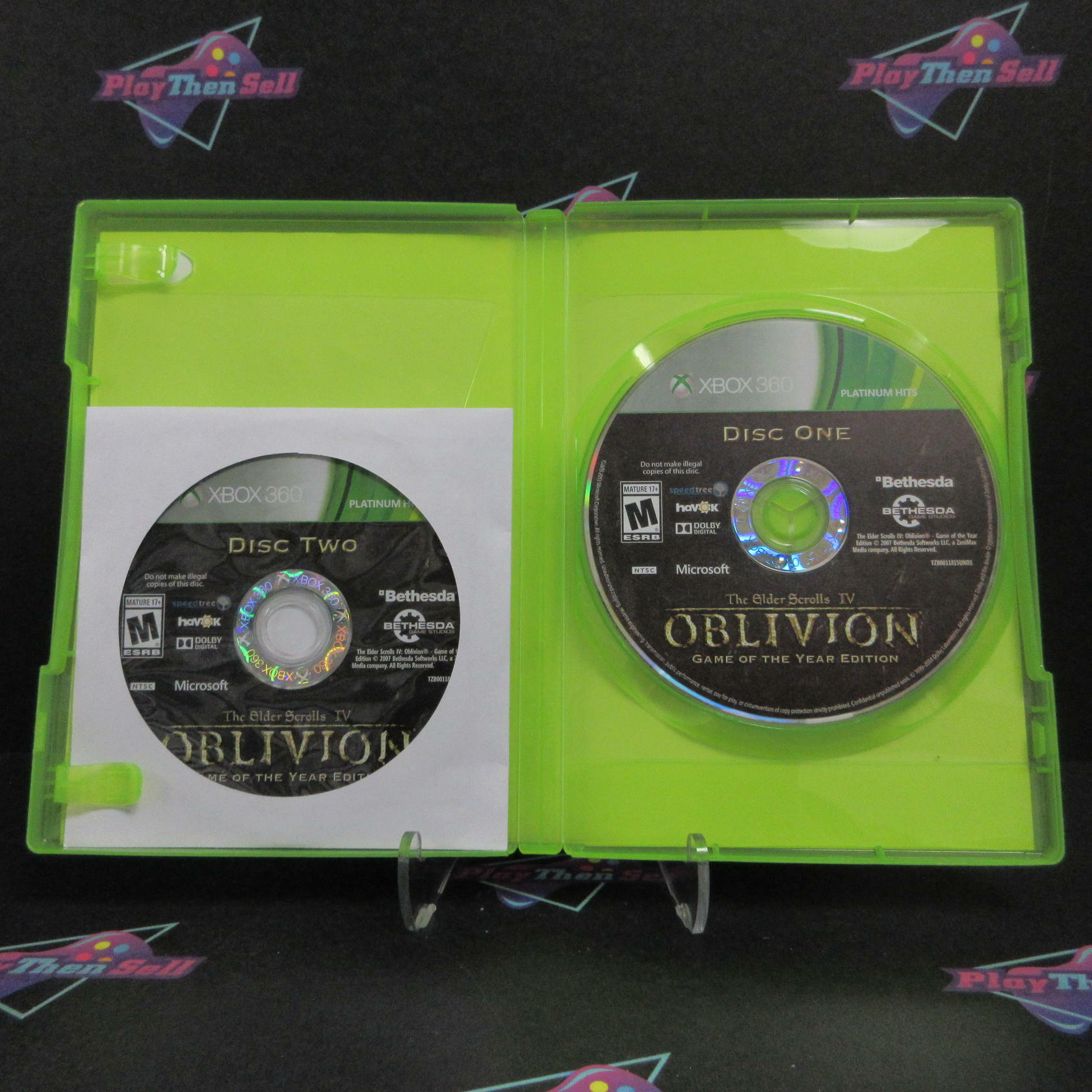 Oblivion GOTY Xbox 360 PH AD/NM - Very Good
