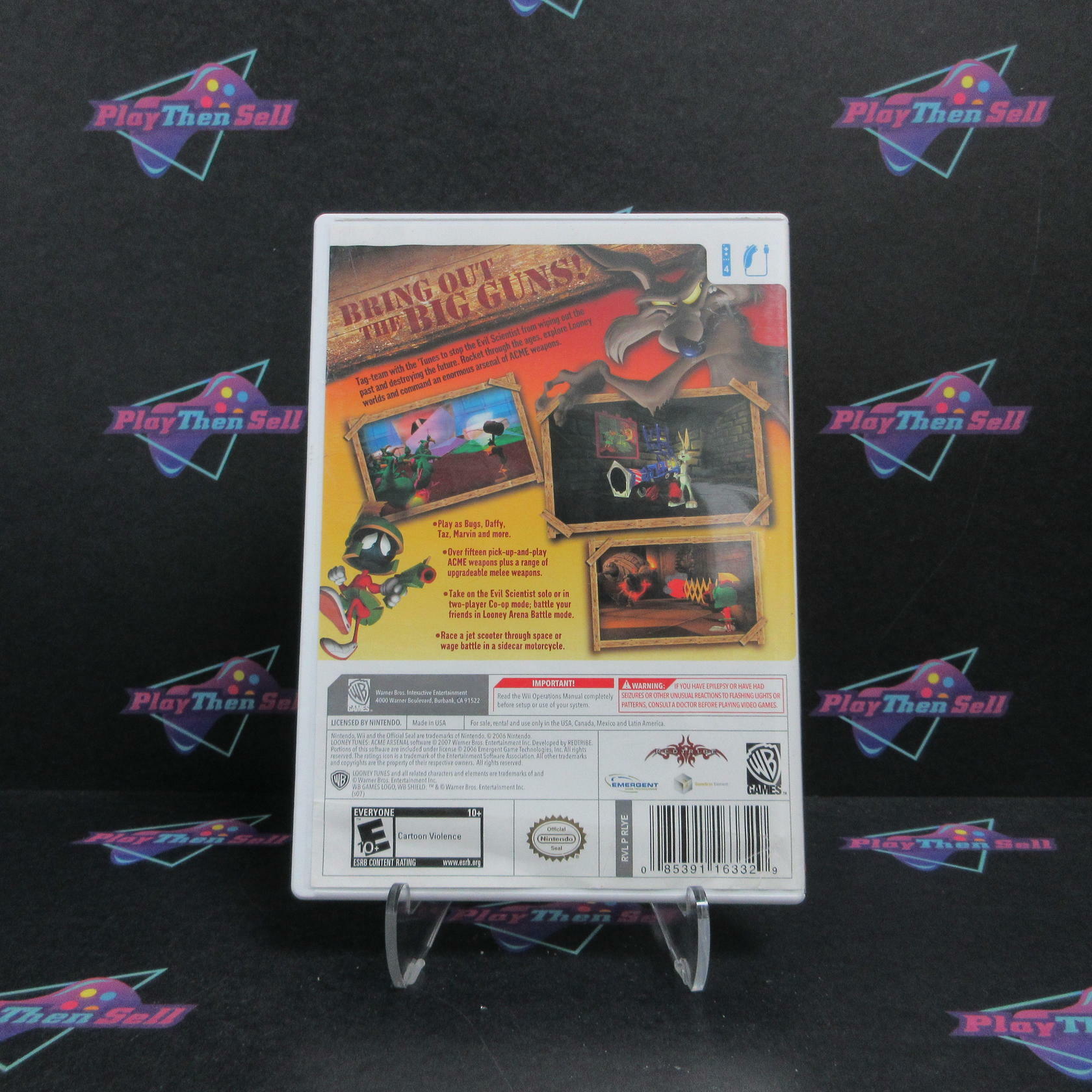 Looney Toons Acme Arsenal Nintendo Wii AD/NM - Very Good