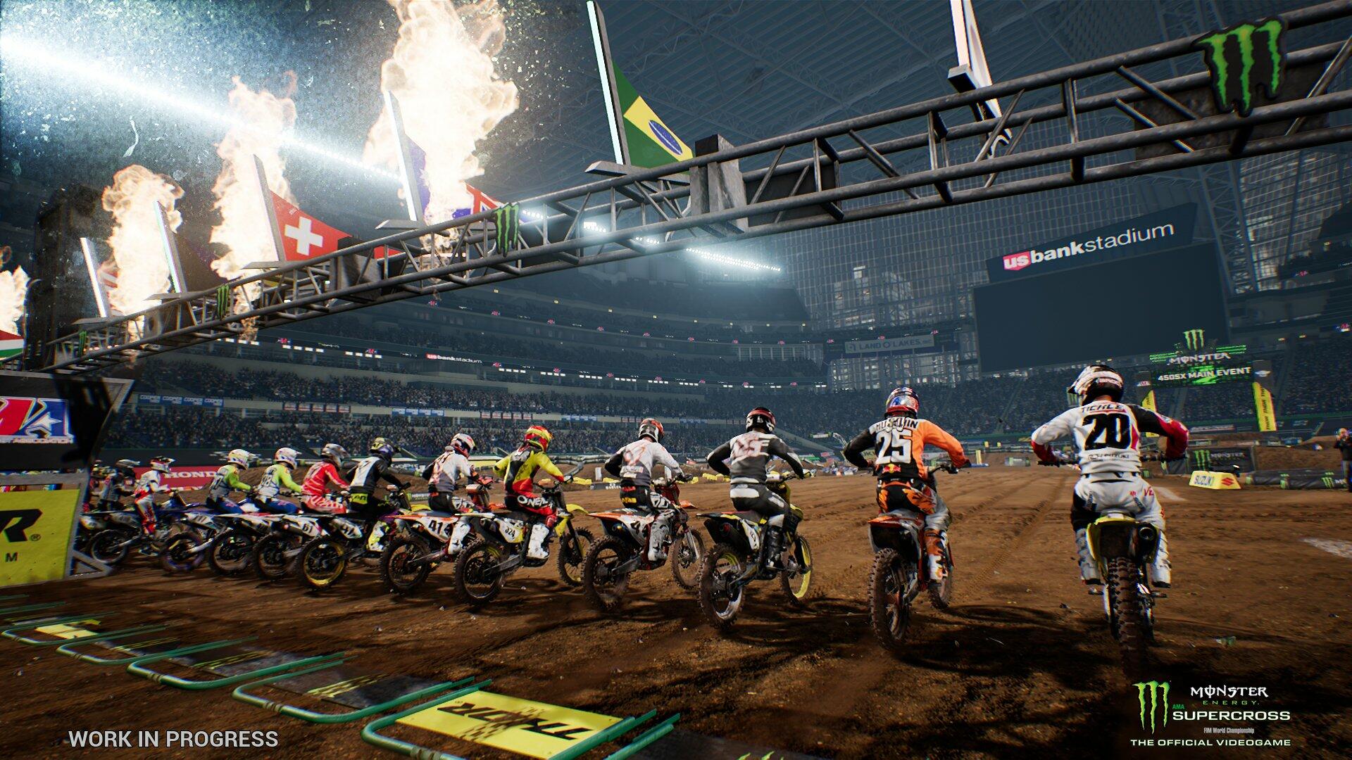Monster Energy Supercross The Official Videogame PS4 PlayStation 4 AD - Very Good