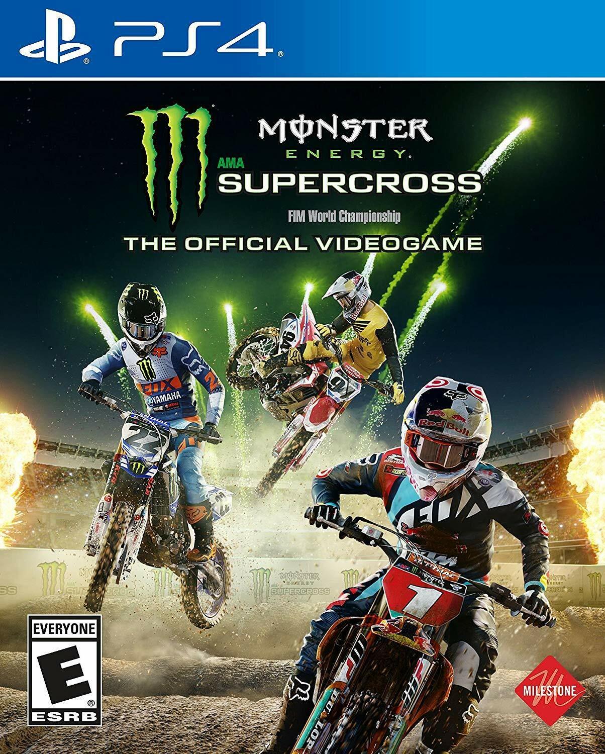 Monster Energy Supercross The Official Videogame PS4 PlayStation 4 AD - Very Good