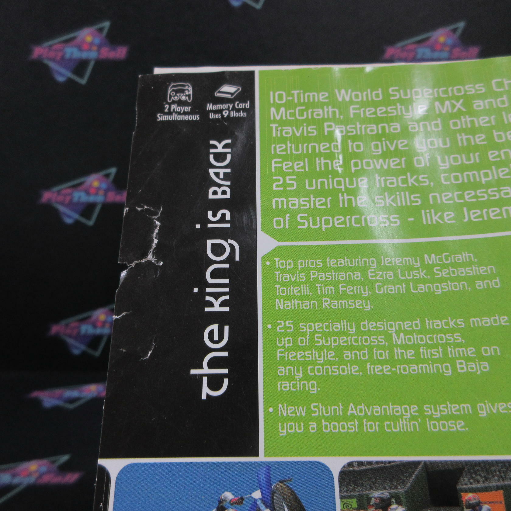 Jeremy McGrath Supercross World Nintendo Gamecube AD + Reg Card Complete CIB - Very Good