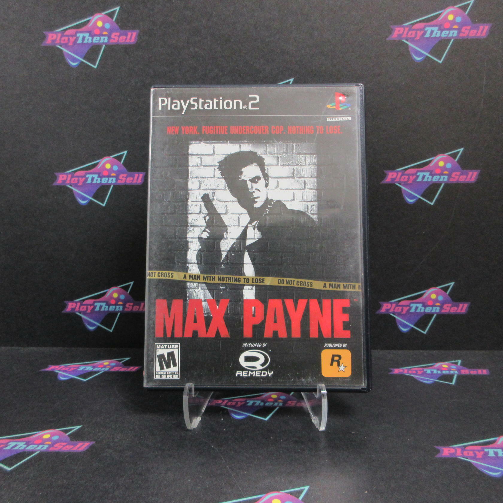 Max Payne PS2 PlayStation 2 AD/NM - Very Good