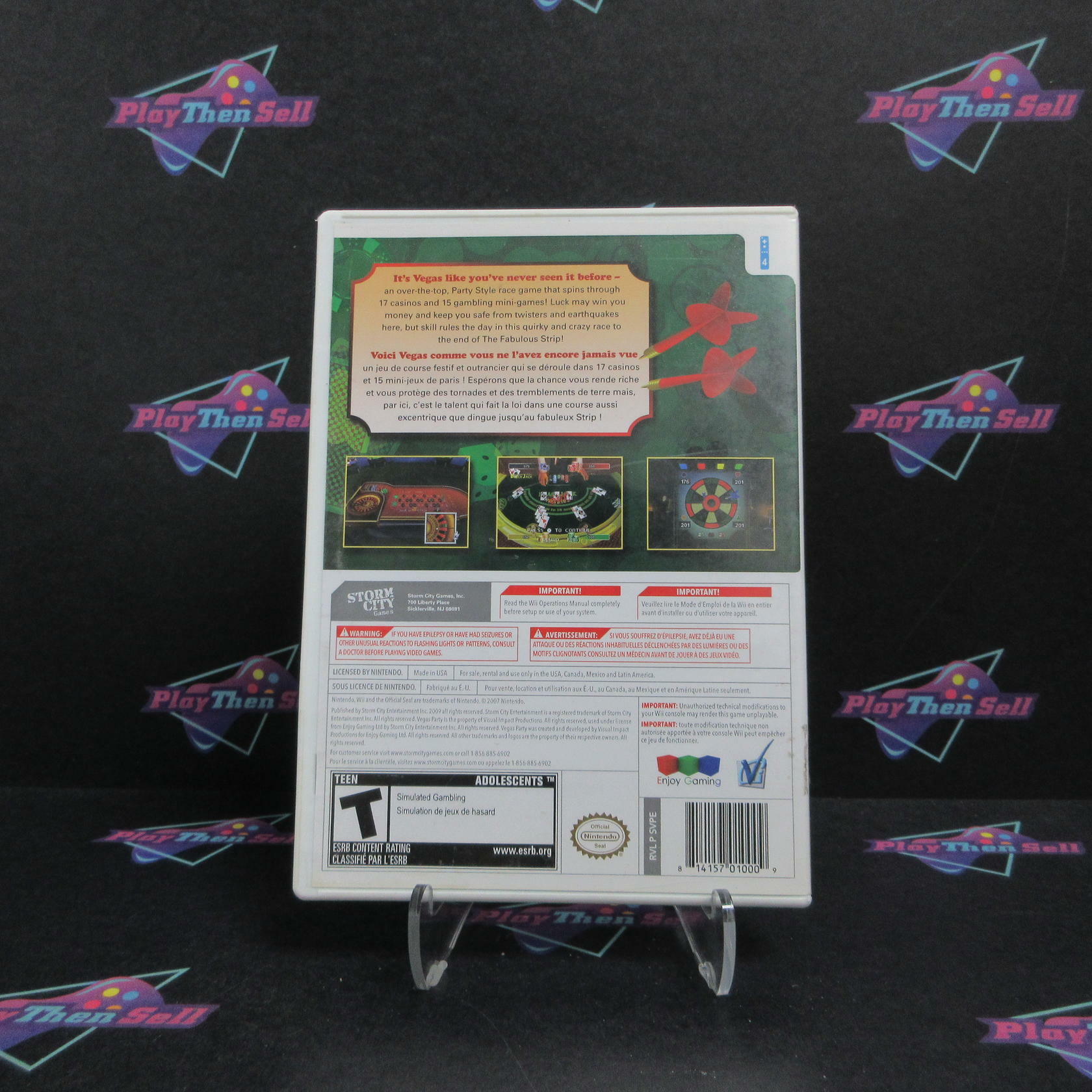 Vegas Party Nintendo Wii DD Complete CIB - Very Good