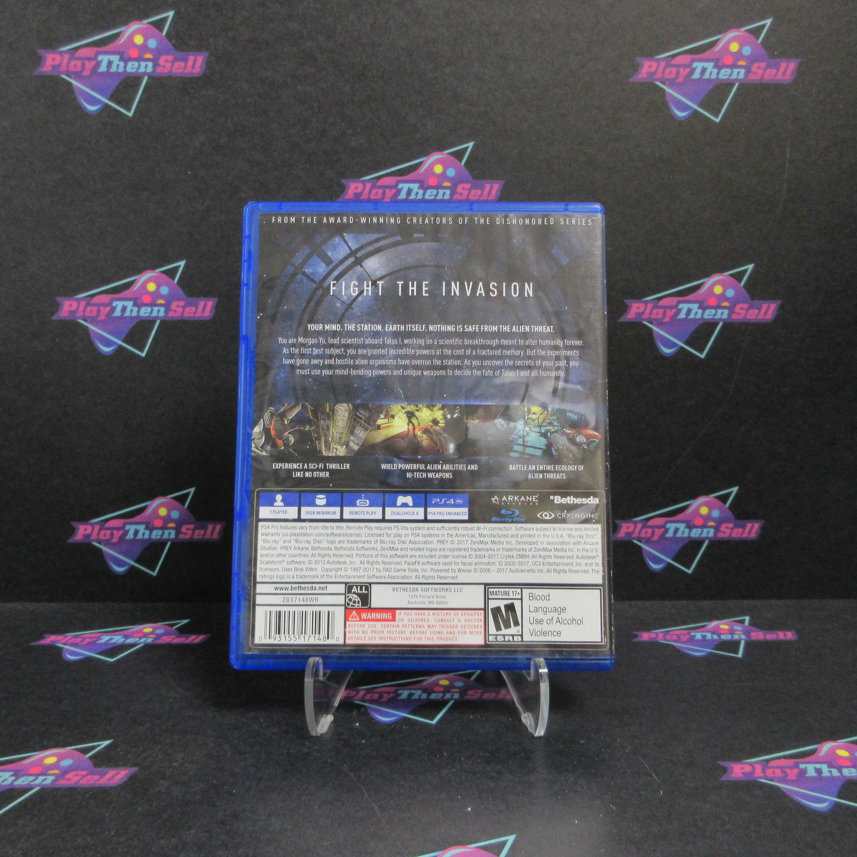 Prey PS4 PlayStation 4 AD Complete CIB - Very Good