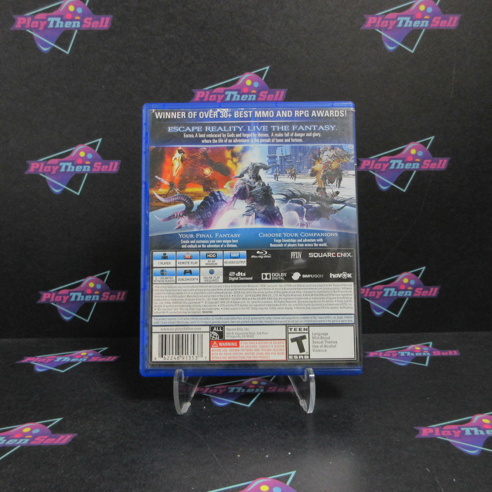 Final Fantasy XIV Realm Reborn PS4 PlayStation 4 AD - Very Good