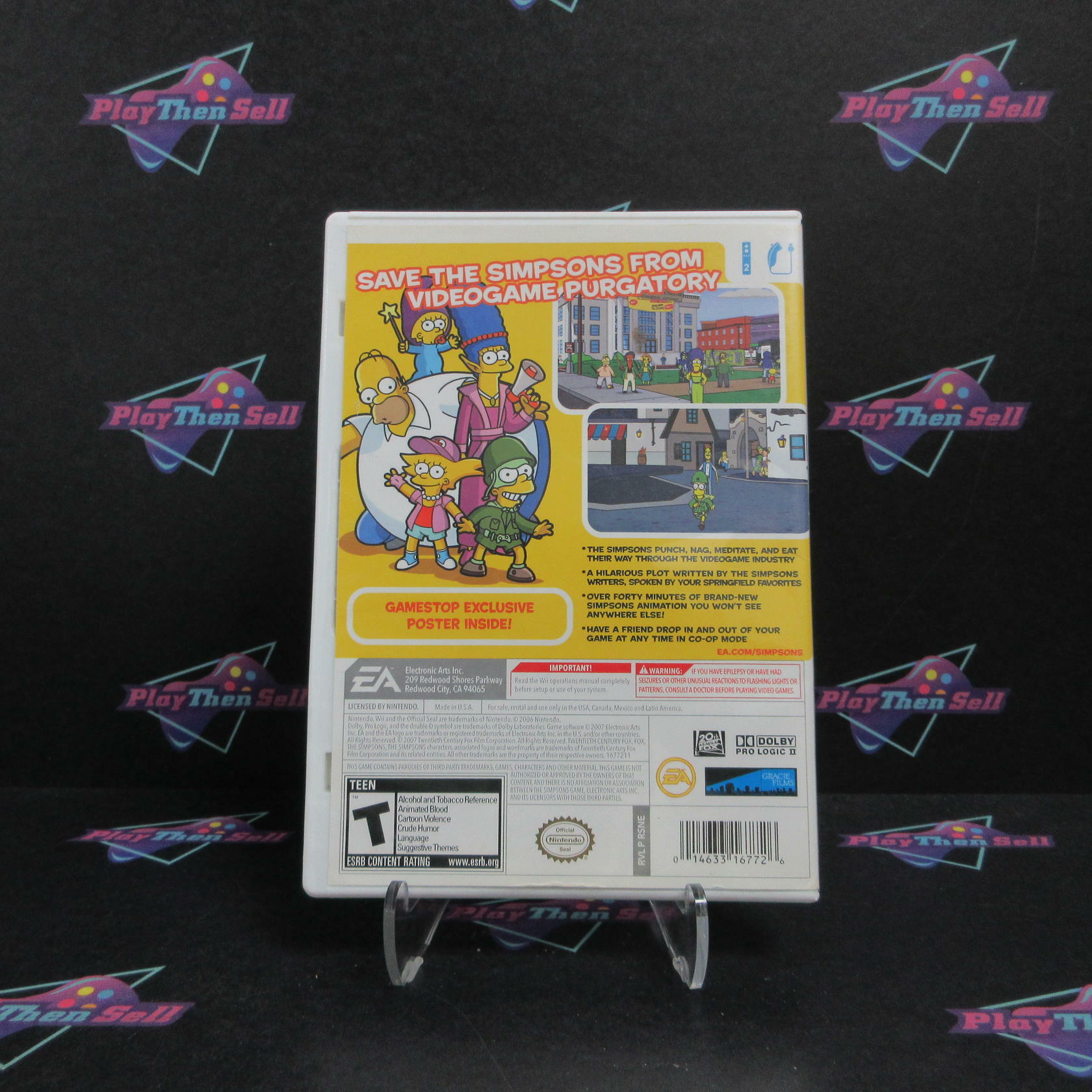 The Simpsons Game Nintendo Wii AD/NM - Very Good