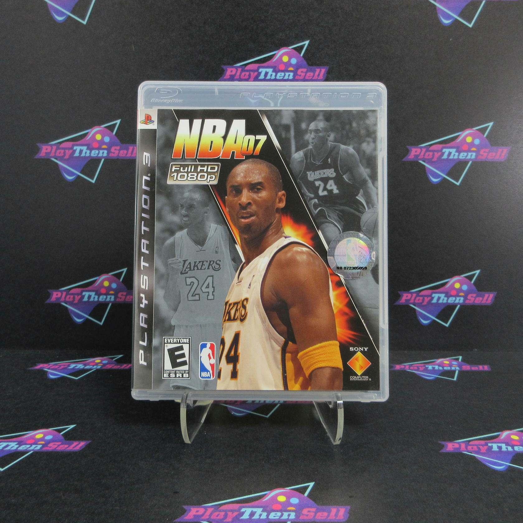 NBA 07 Kobe Bryant PS3 PlayStation 3 AD + Reg Card Complete CIB - Very Good