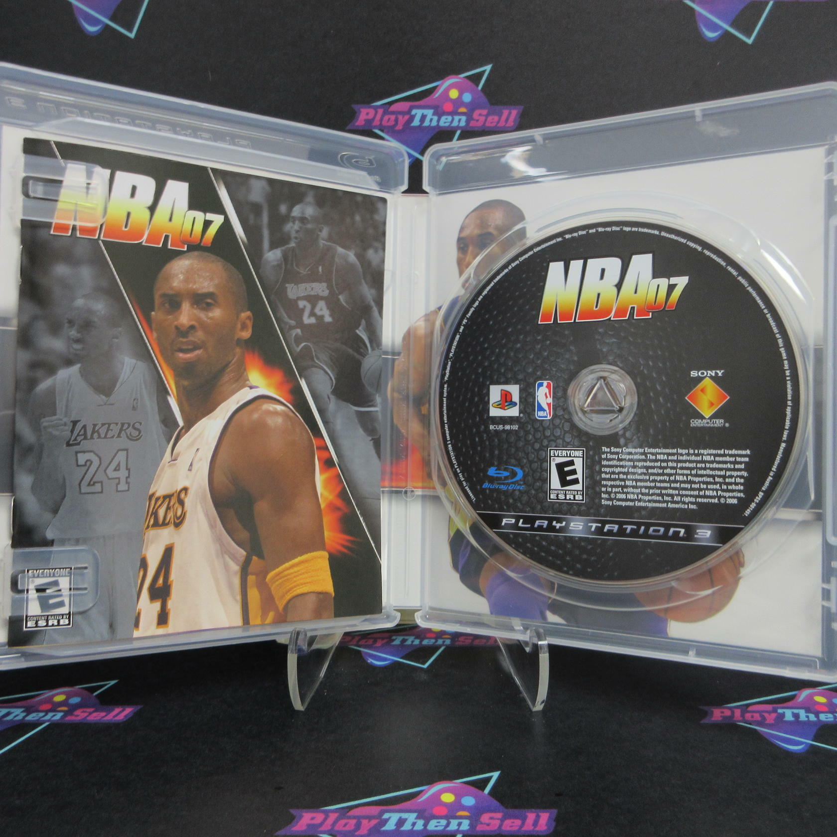 NBA 07 Kobe Bryant PS3 PlayStation 3 AD + Reg Card Complete CIB - Very Good