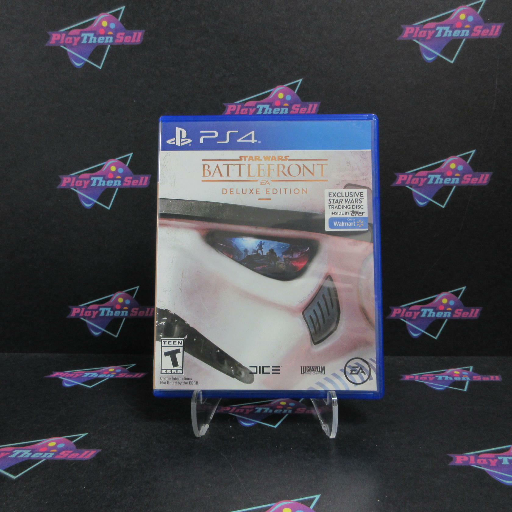 Star Wars Battlefront Deluxe Walmart PlayStation 4 + Trading Disc - Excellent