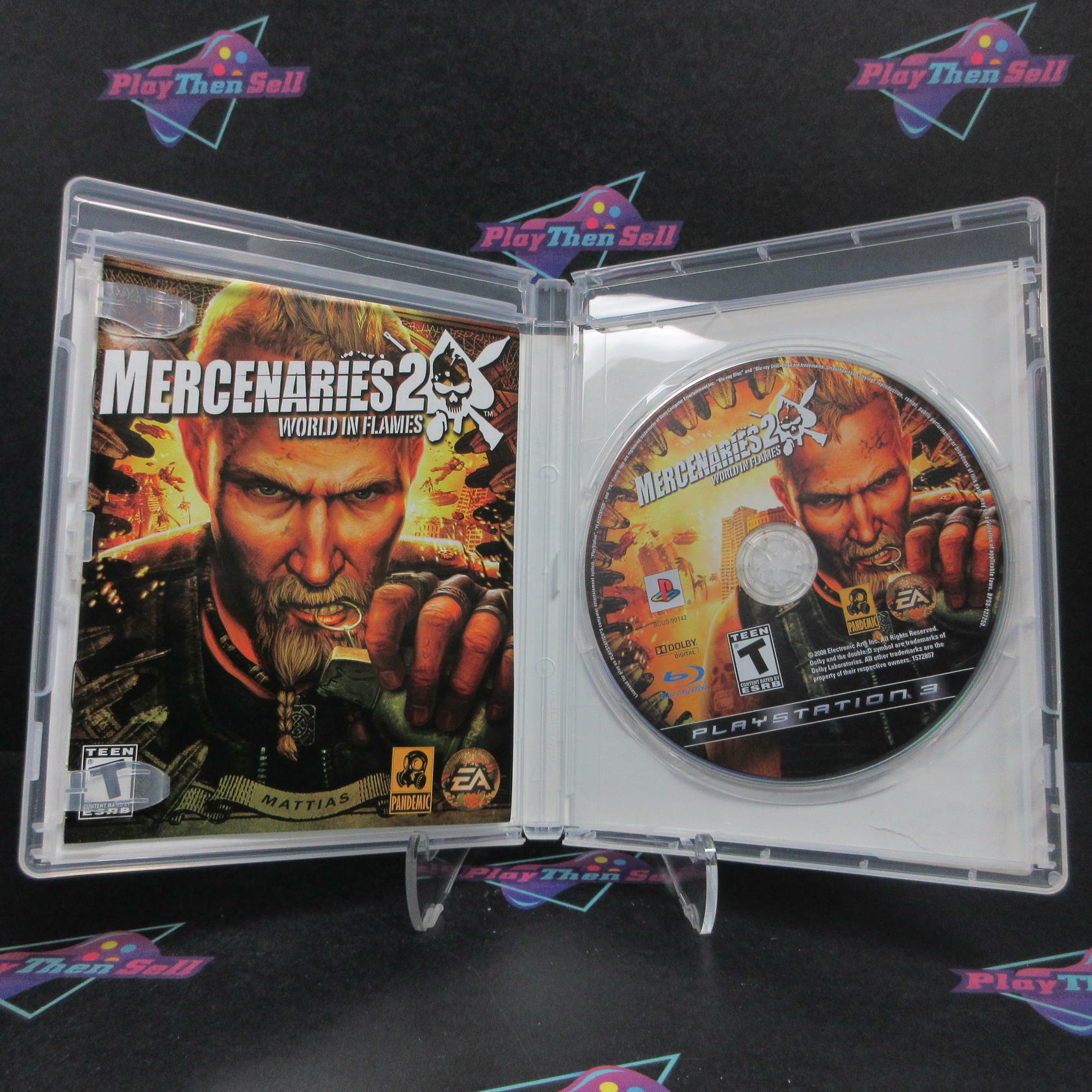 Mercenaries 2 World in Flames PS3 PlayStation 3 AD Complete CIB - Very Good