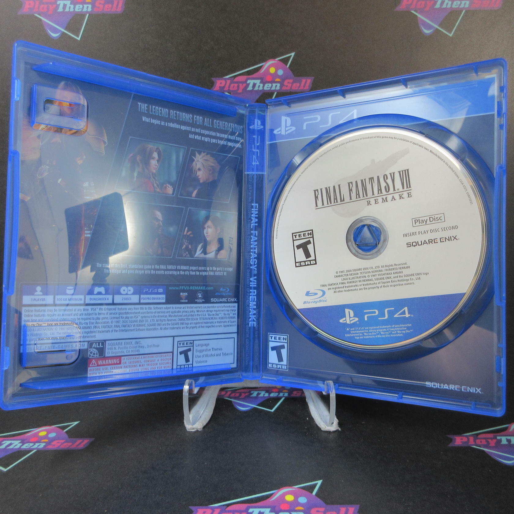 Final Fantasy VII Remake PS4 PlayStation 4 Complete - Excellent