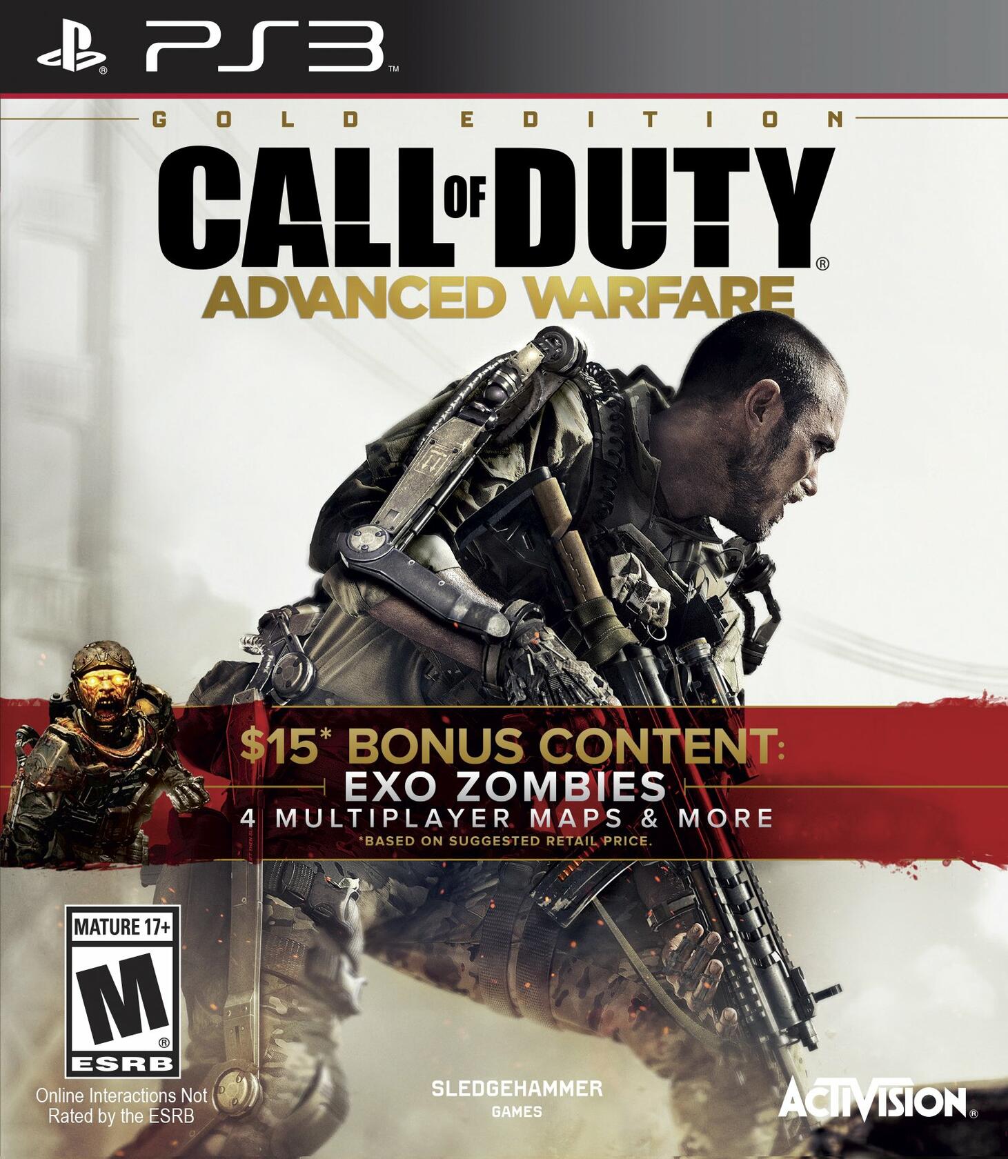 Call of Duty Advanced Warfare Gold Ed PS3 PlayStation 3 Complete - Excellent