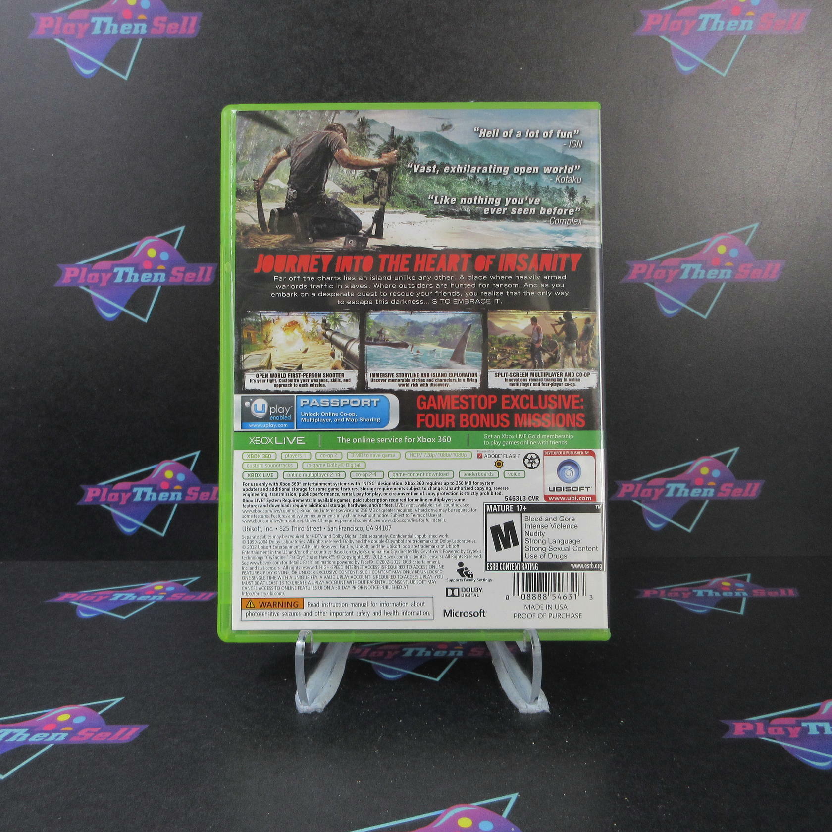 Far Cry 3 Gamestop Edition Xbox 360 Complete - Excellent