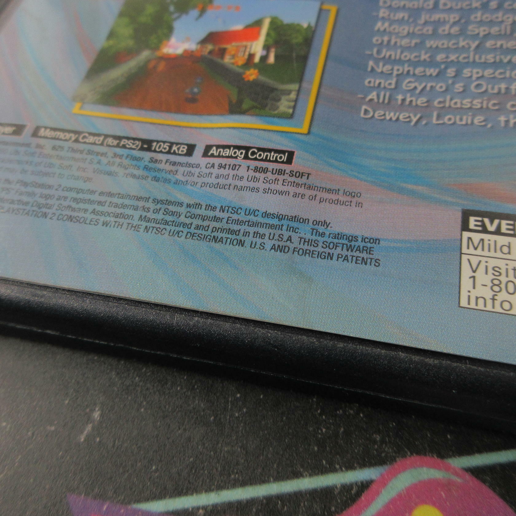 Donald Duck Goin' Quackers PS2 PlayStation 2 AD/DD + Reg Card Complete CIB - Very Good