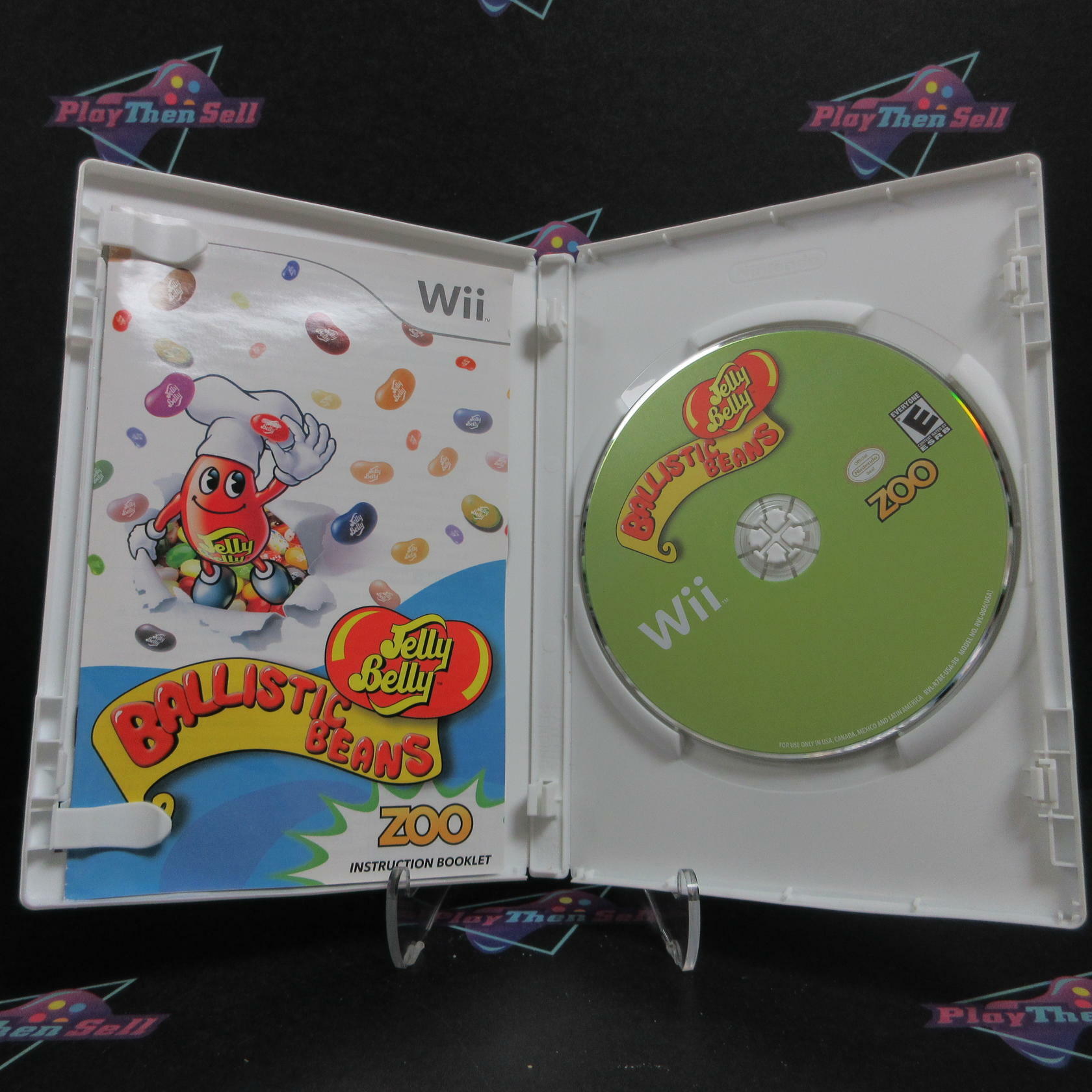 Jelly Belly Ballistic Beans Nintendo Wii AD Complete CIB - Very Good